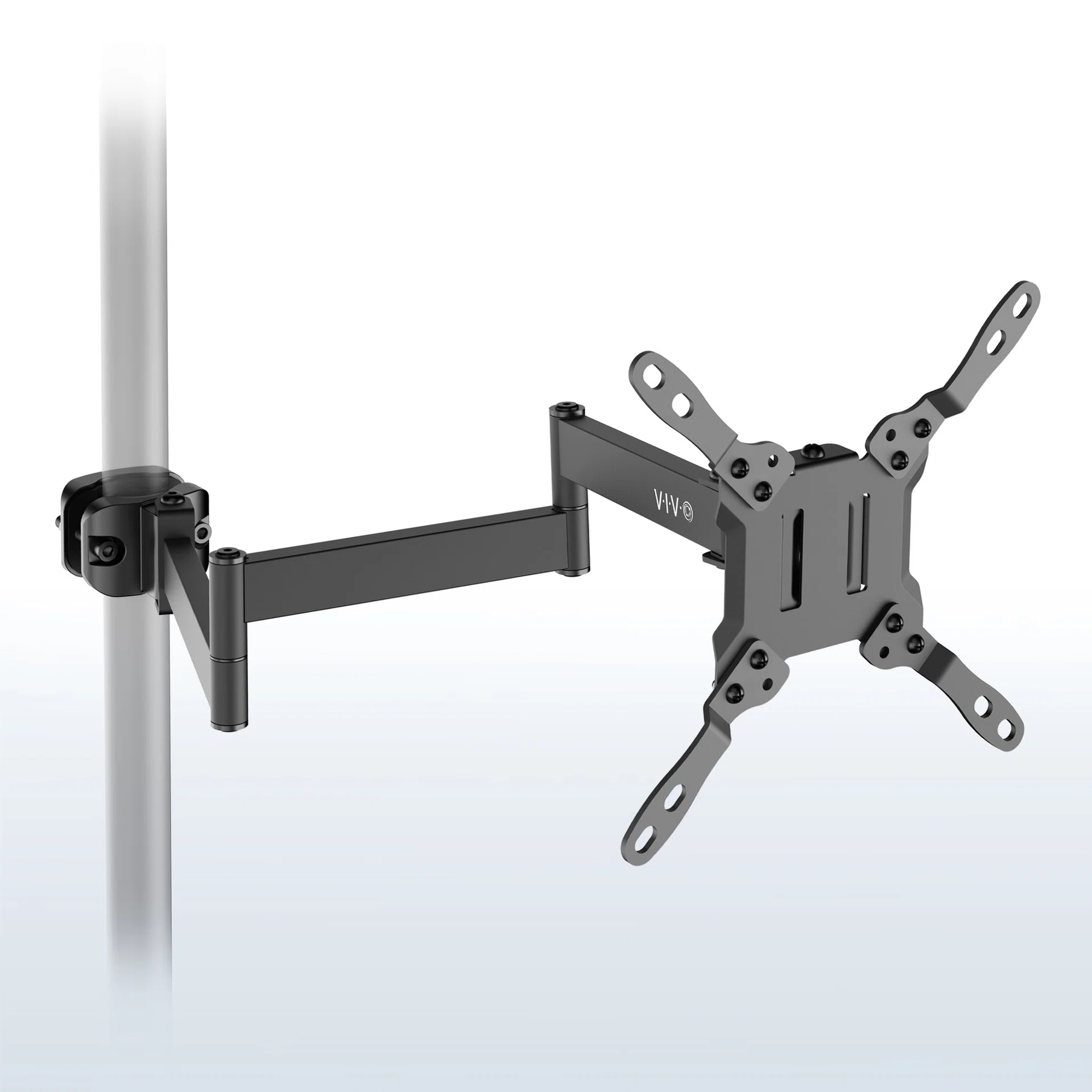 Long Arm VESA Monitor Pole Mount - 23" to 43" Screens