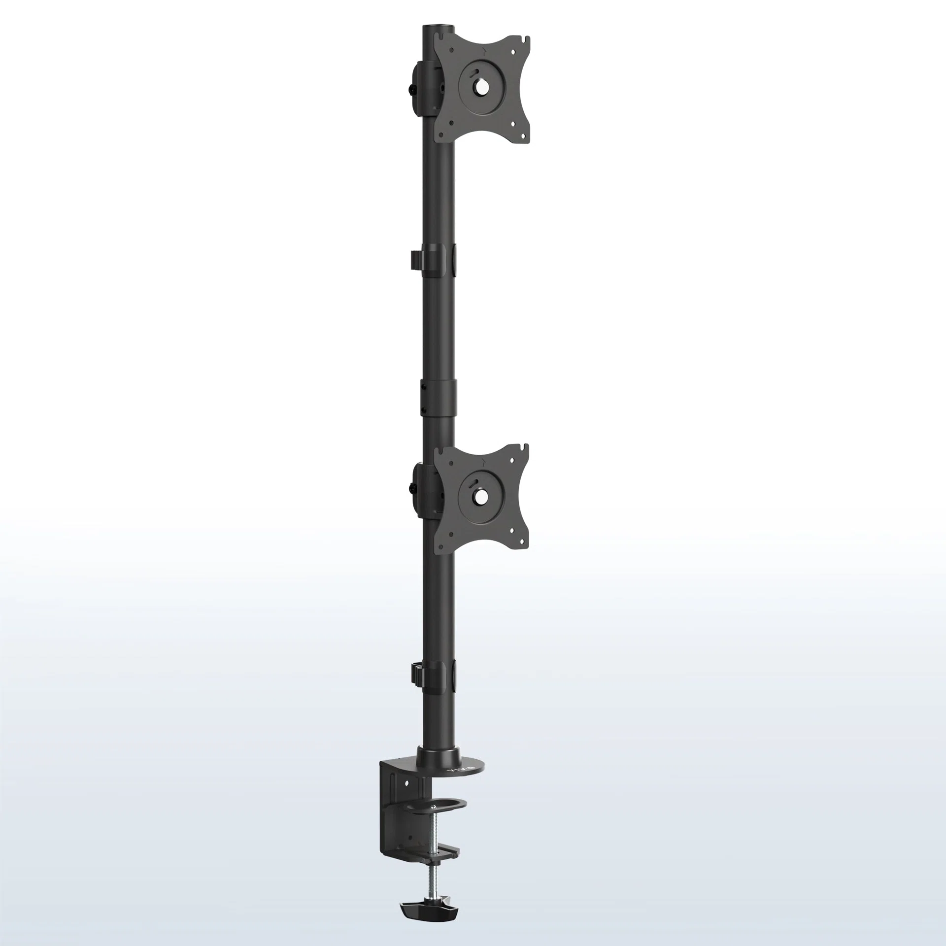 VIVO Vertical Dual Monitor Desk Mount - 13” to 34" Screens — Black — Product view