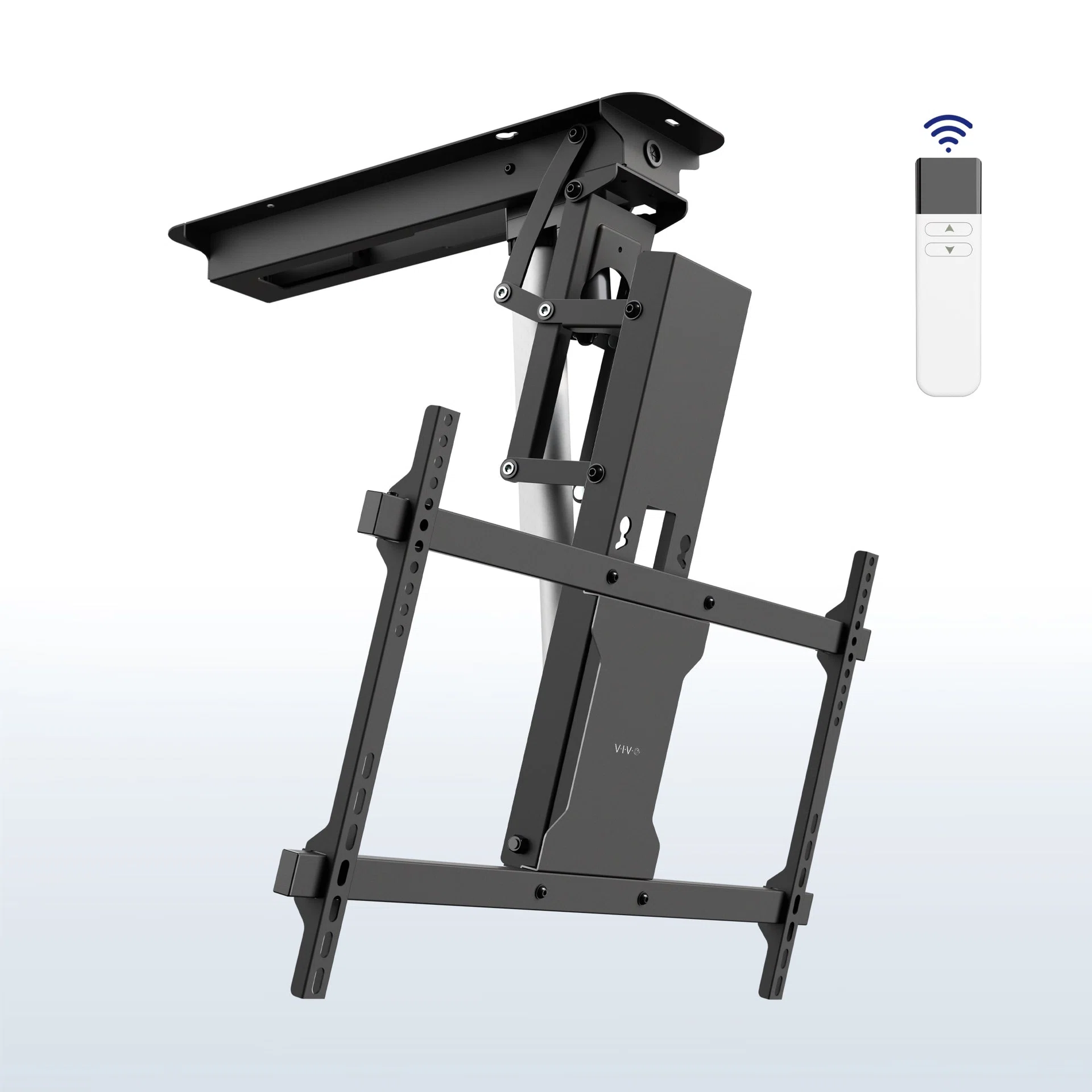 VIVO Electric Flip Down Ceiling TV Mount - 23" to 55" Screens — Black — Product view