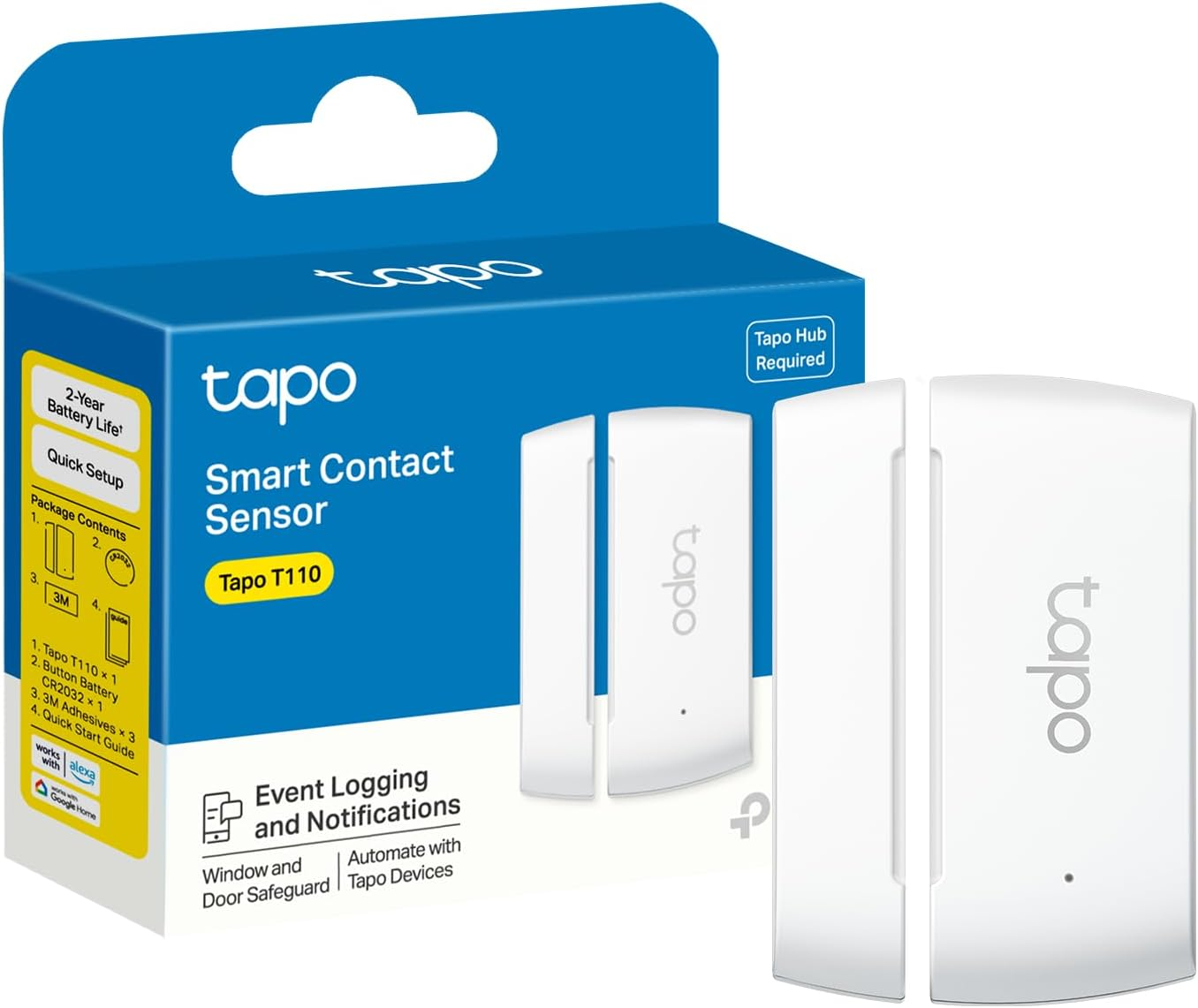 Door Sensor Mini, Hub Required, Tapo T110
