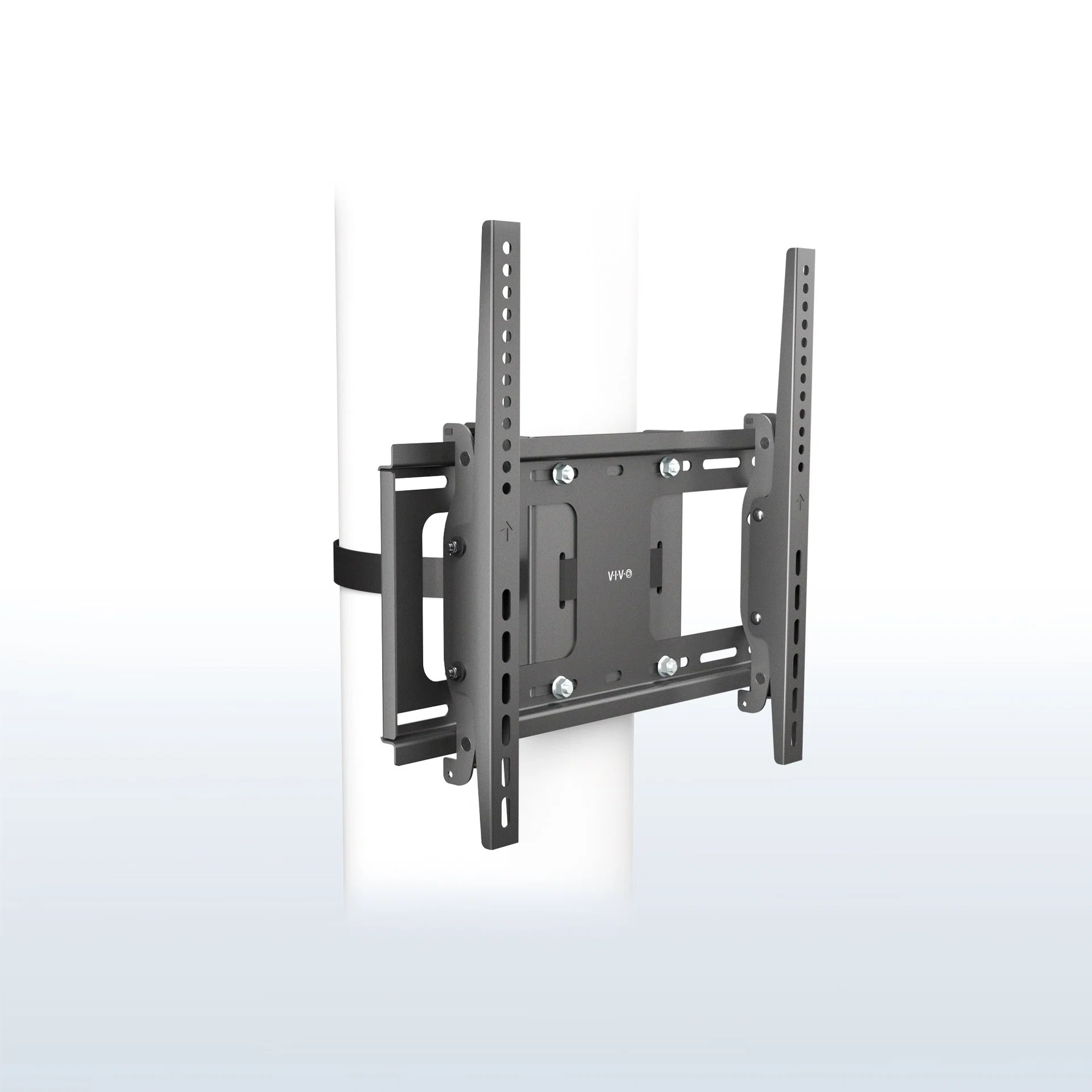 Strap-On Full Motion Round and Square Column TV Mount - 40" to 86" Screens