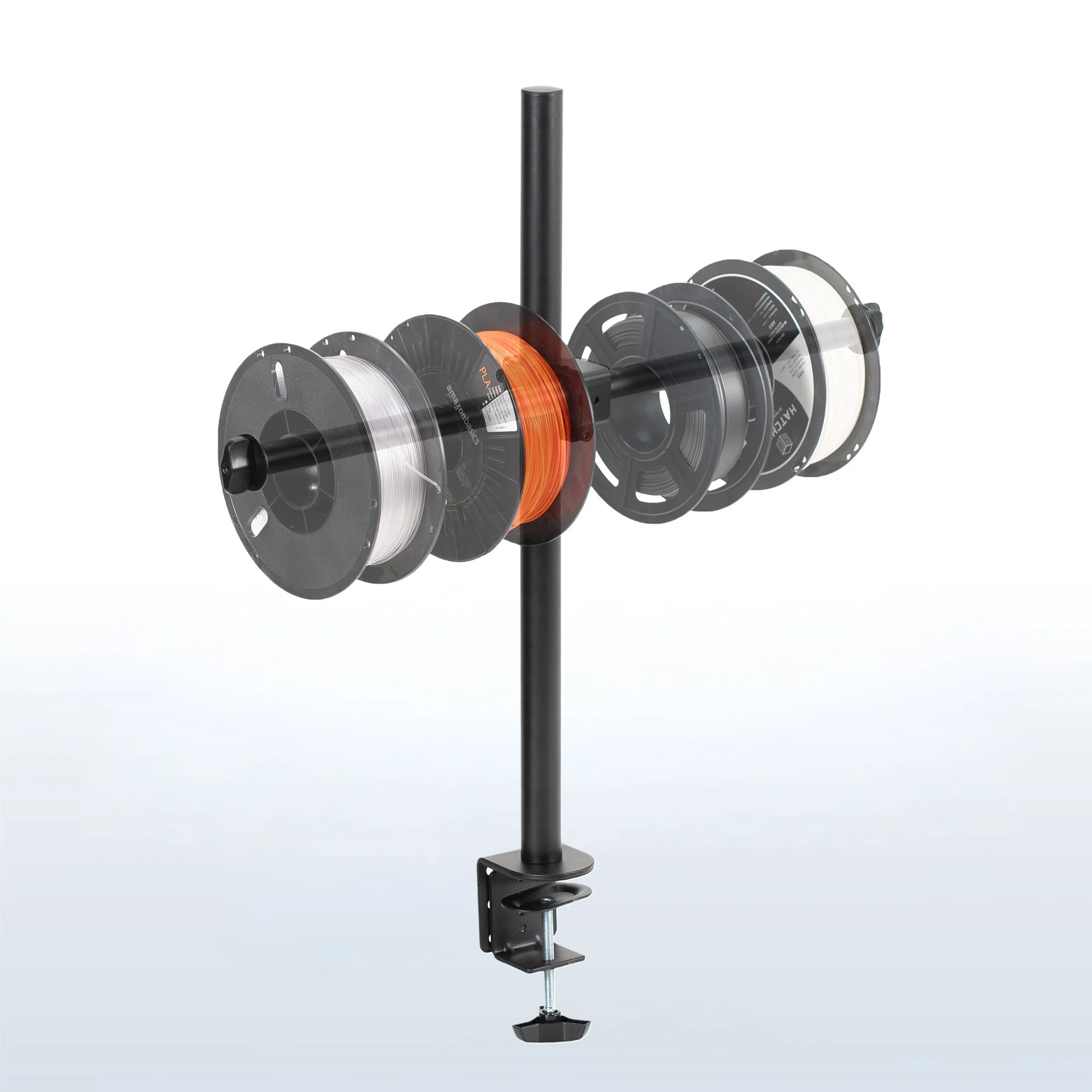 Clamp-on Reel Holder for 3D Printer