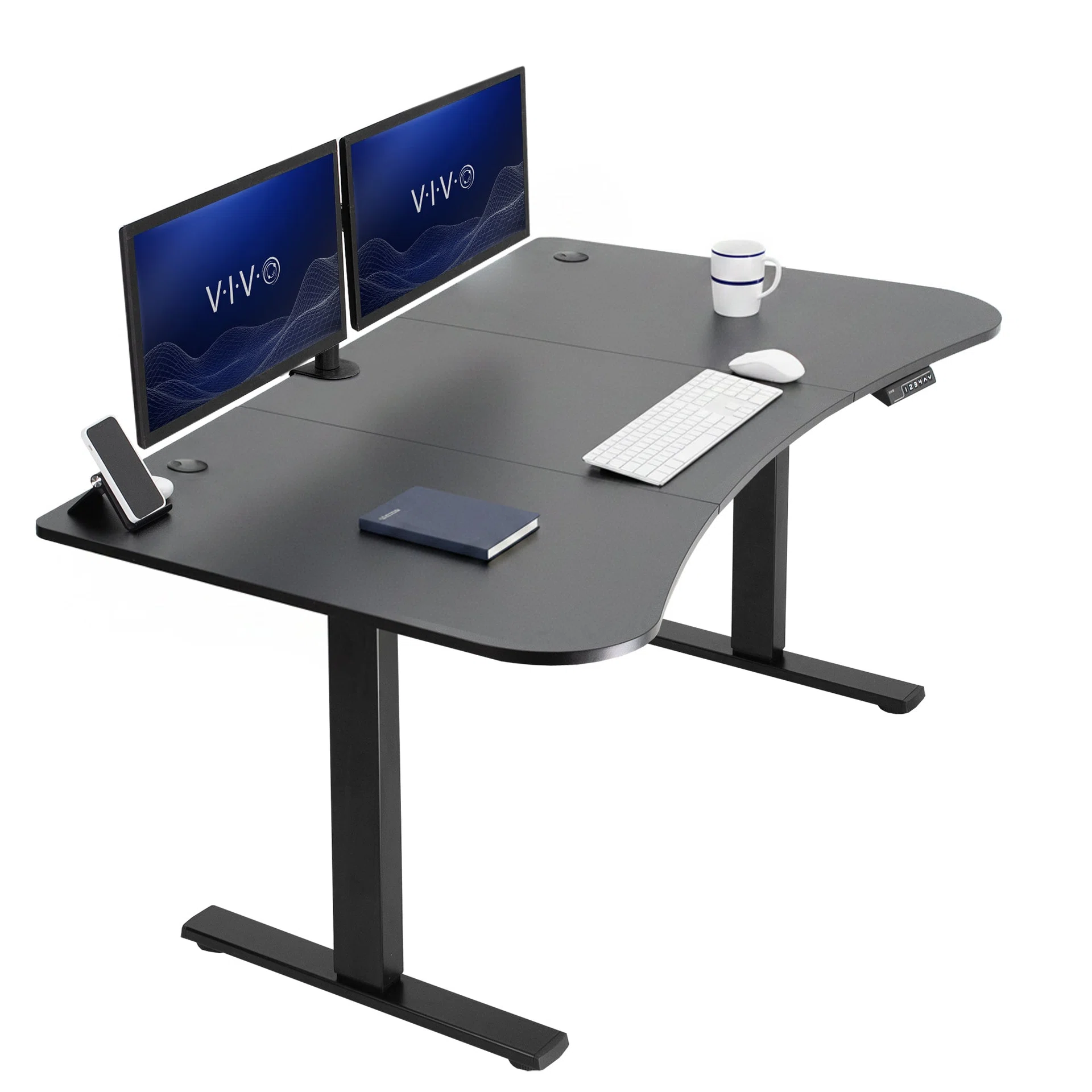 1B1B Series - 63" x 32" Electric Desk with Push Button Memory Controller