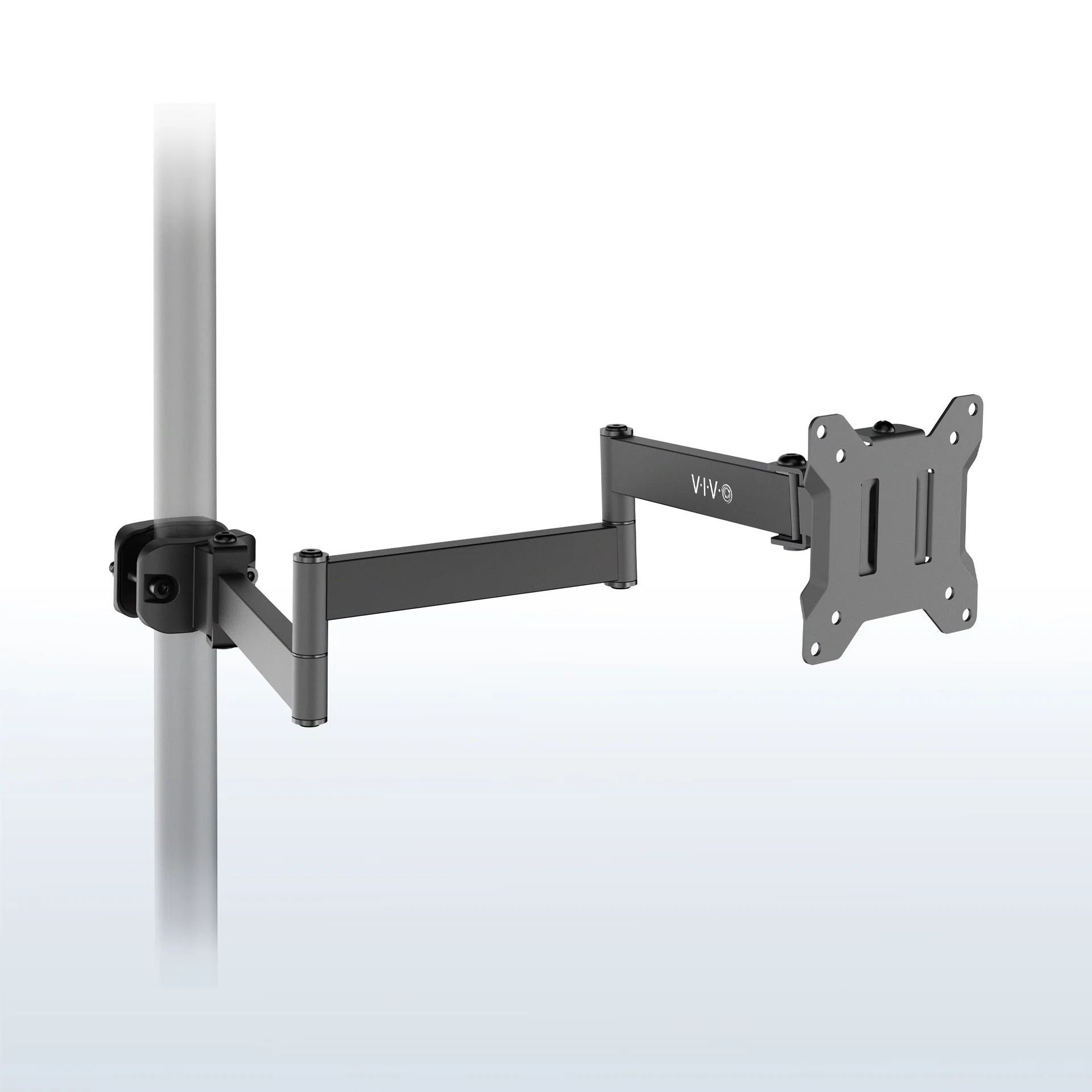 Long Arm VESA Monitor Pole Mount - 17" to 32" Screens
