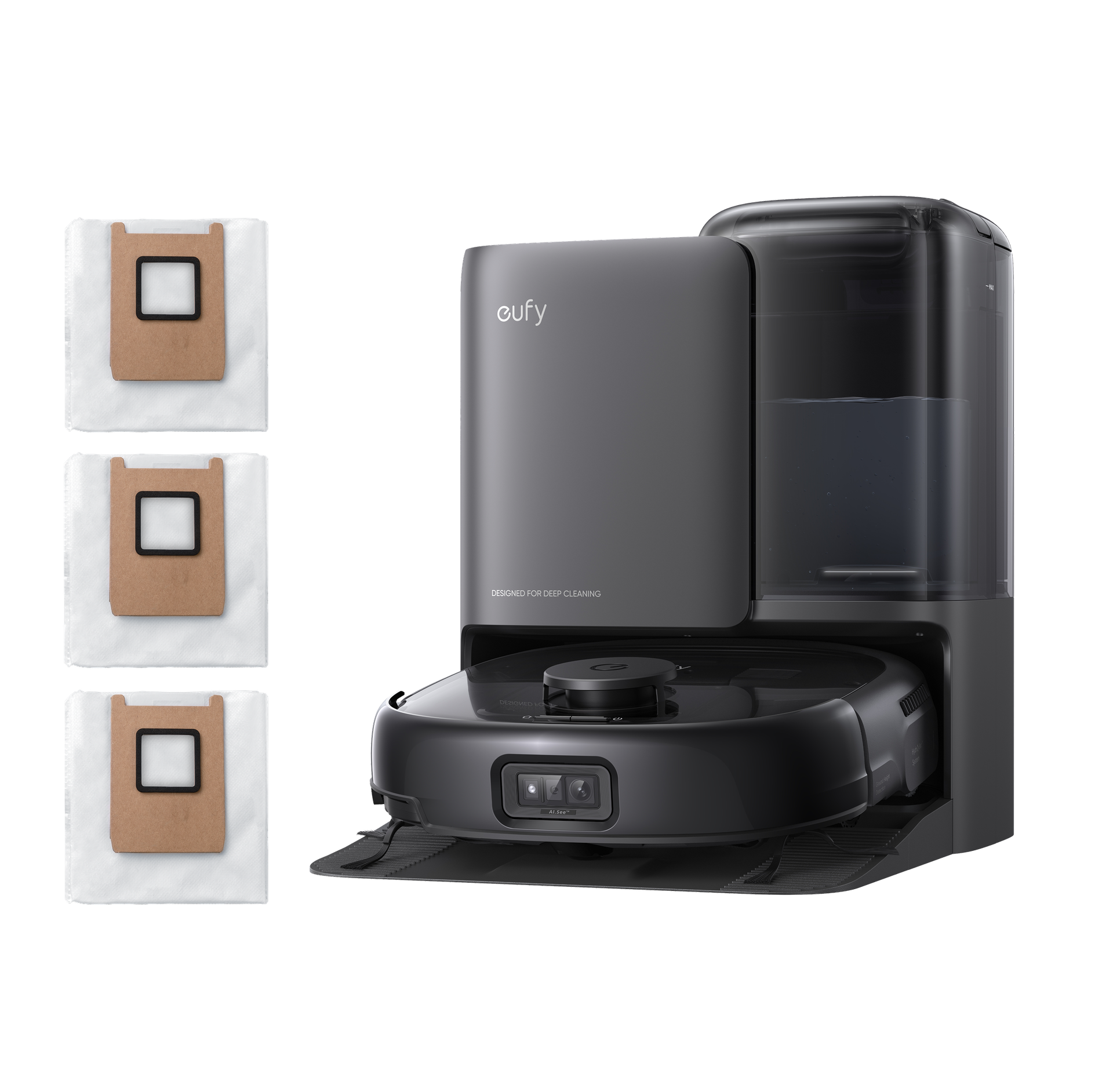 eufy Omni Robot Vacuum and Mop Combo E25 Auto-Empty & Self-Cleaning All-in-One Station and Official Dust Bags: product detail 1