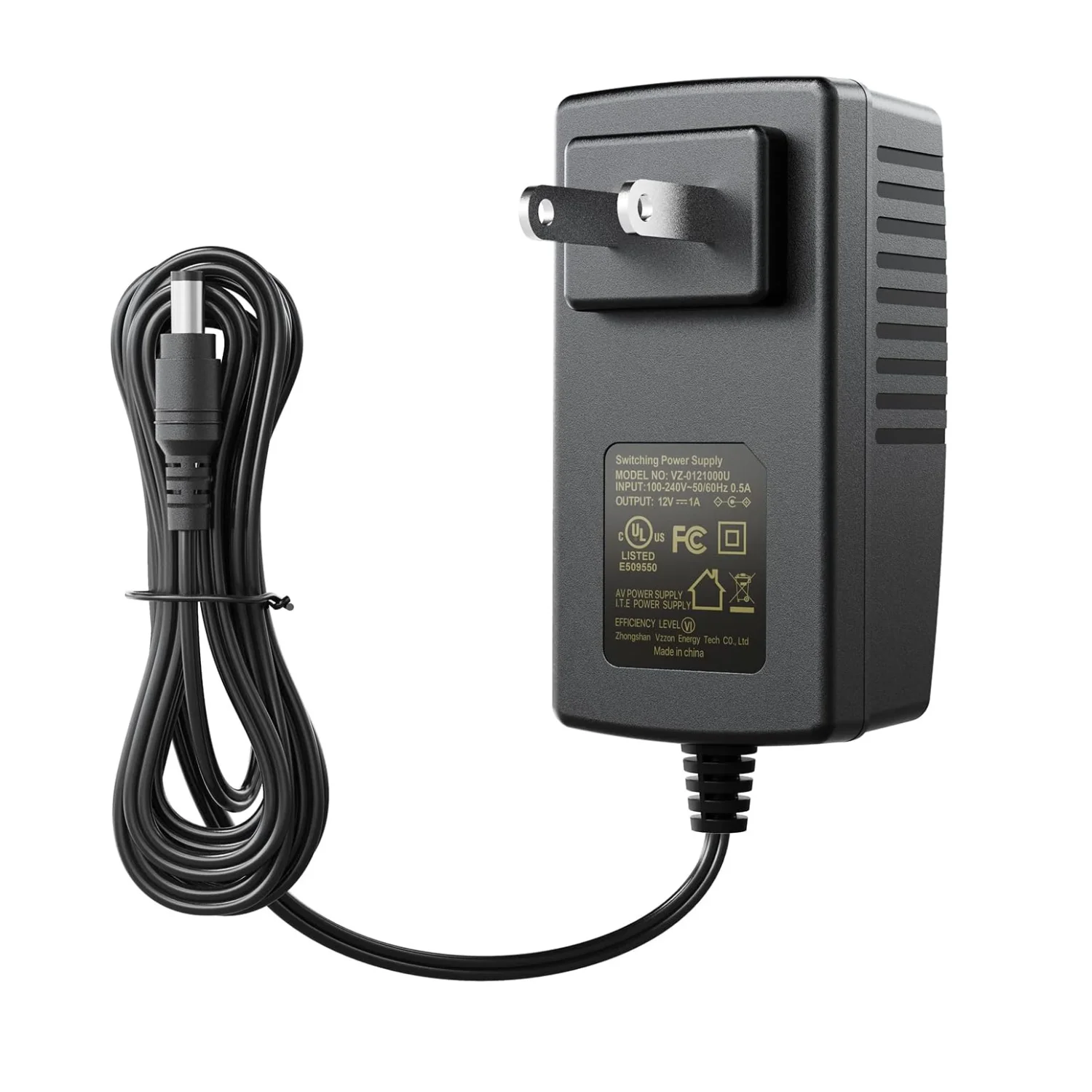 12V 1A /2A /3A Power Adapter, AC 100-240V to DC 12 Volt Transformer, 3 ft 3.28 Feet Cord