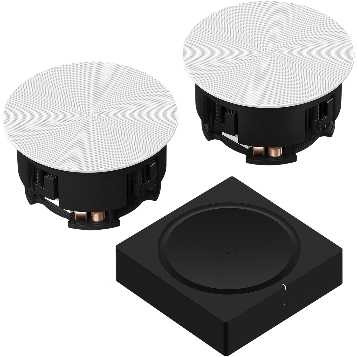 Amp with 6 inch In-Ceiling Speakers Set
