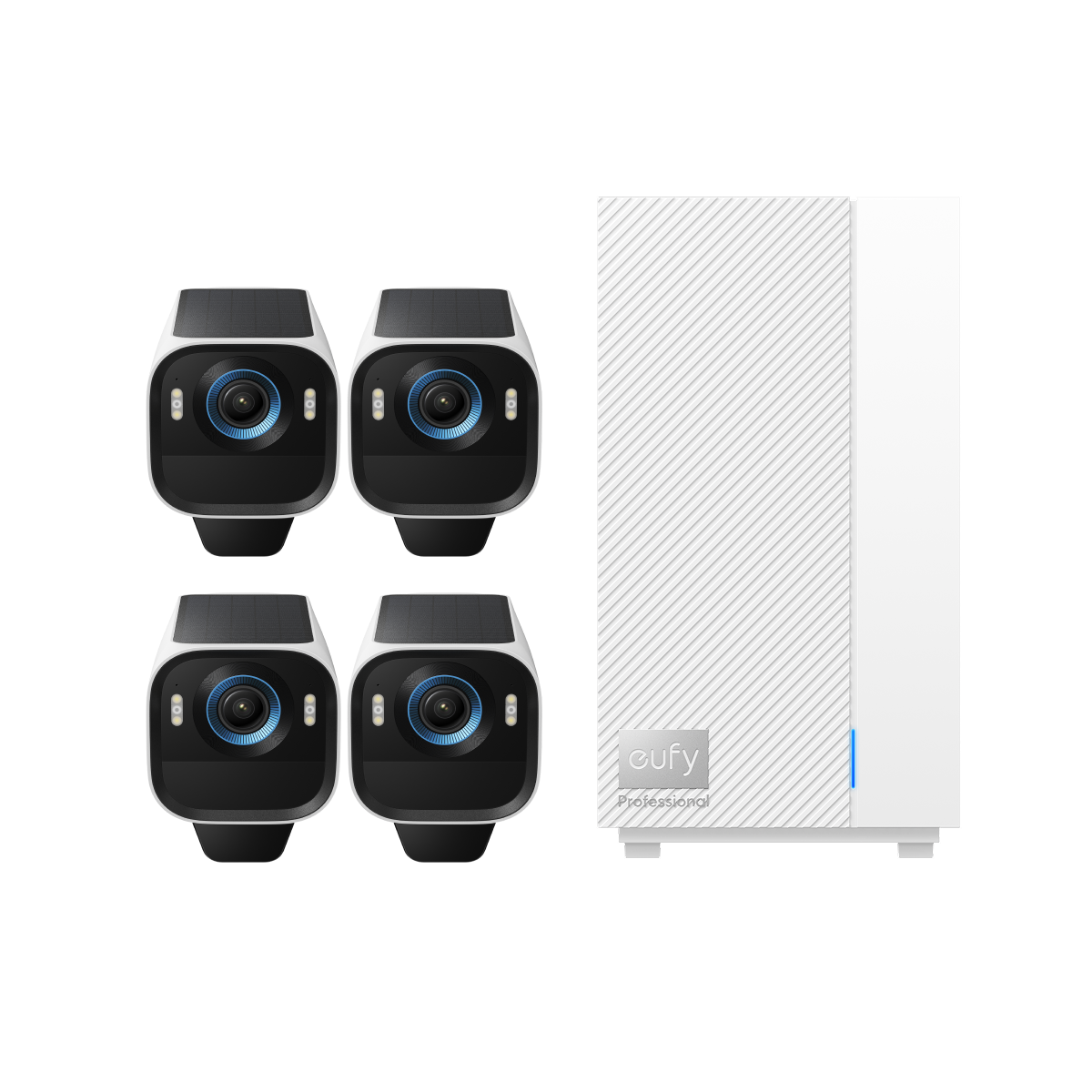 eufyCam S3 Pro Add-on Camera (4-Cam Kit) + eufy HomeBase™ Professional S1
