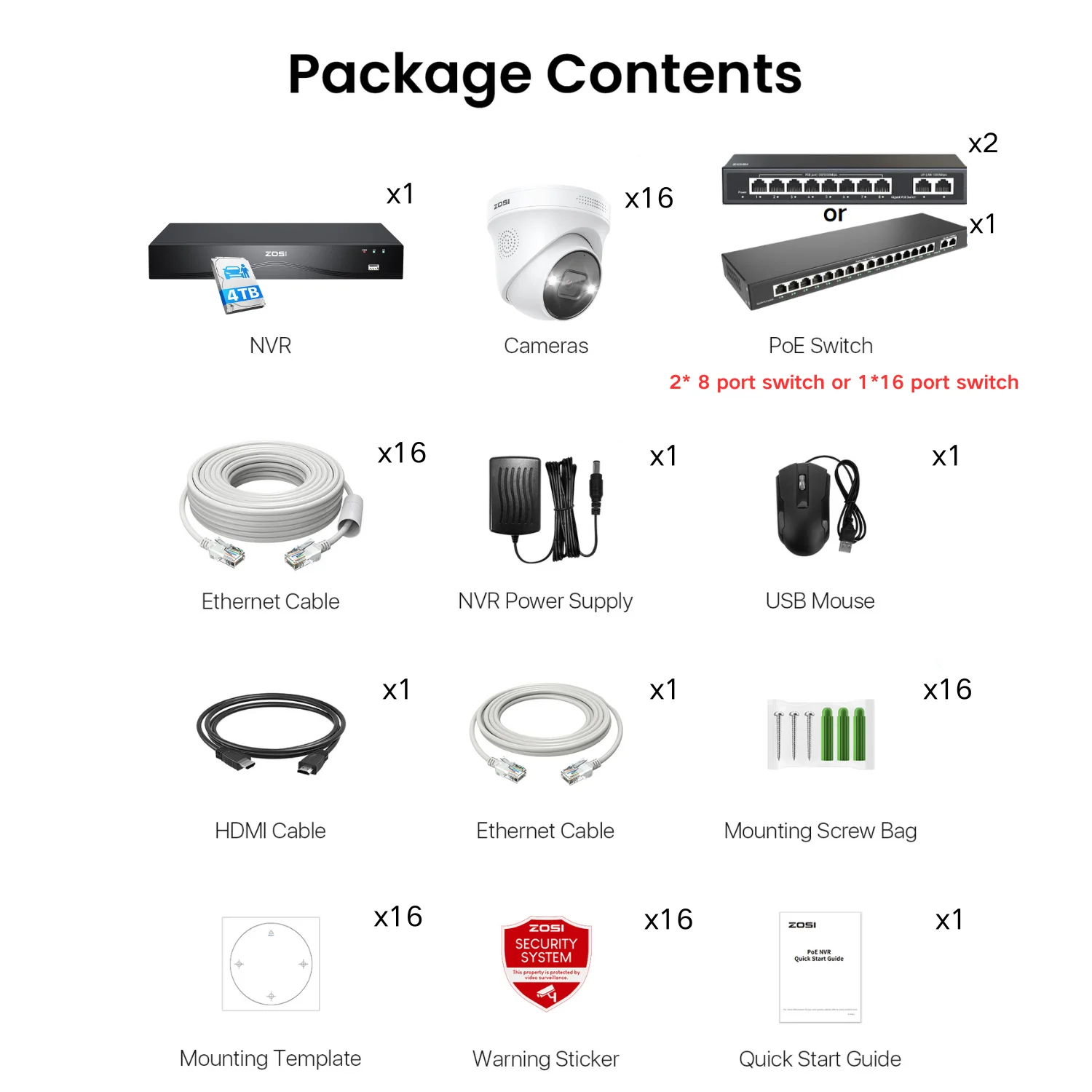 Security systems product — 328D4-2258W16-US-V1-SPG16