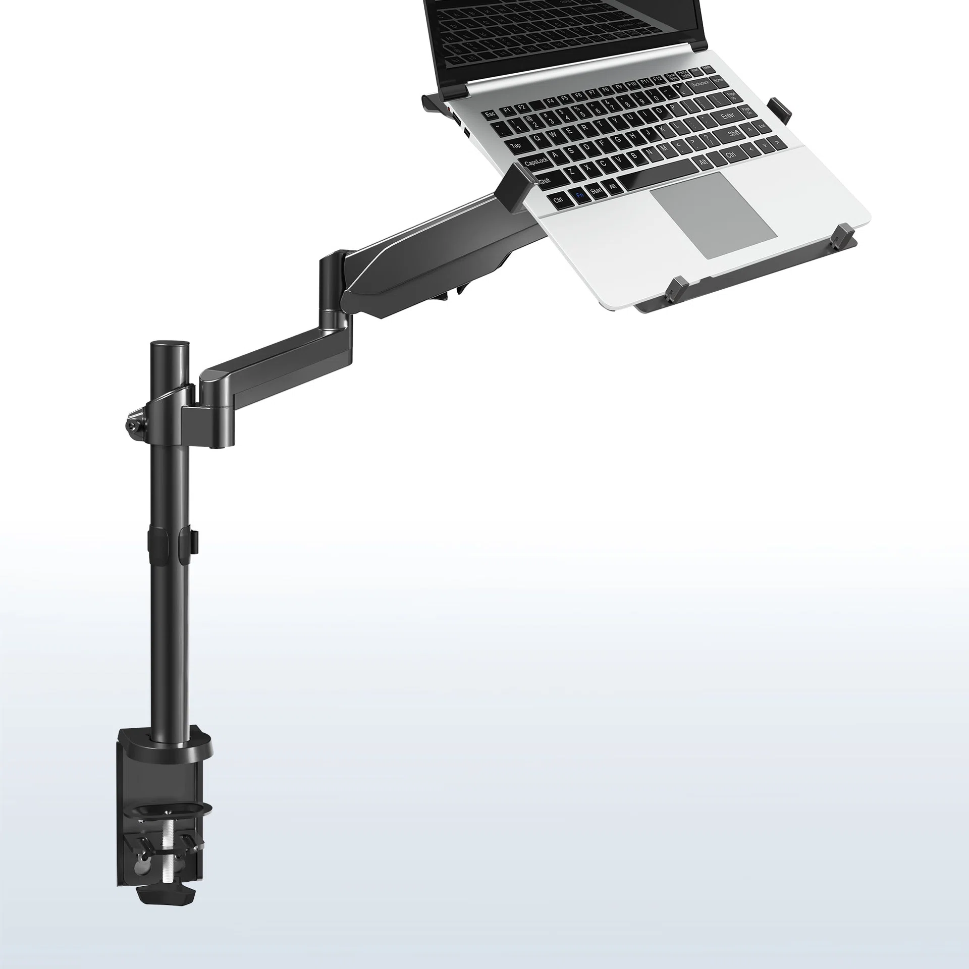 Pneumatic Arm Single Laptop Desk Mount