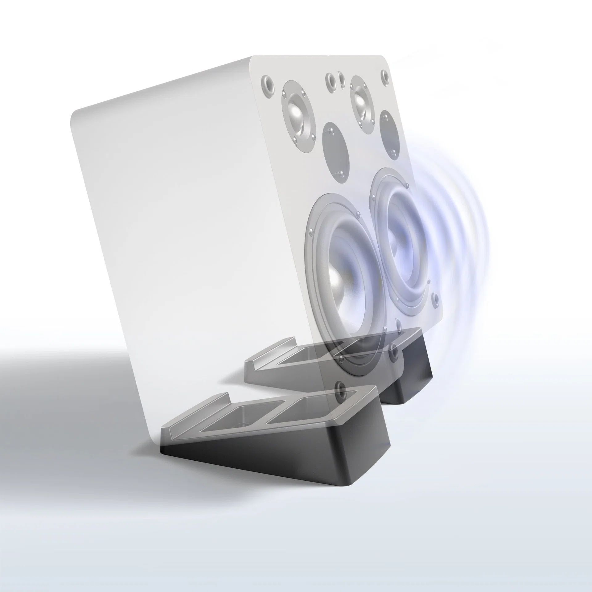 Angled Desktop Speaker Stands (2 Pack)