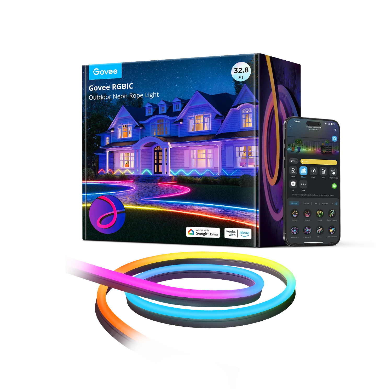 Govee RGBIC Outdoor Neon Rope Light