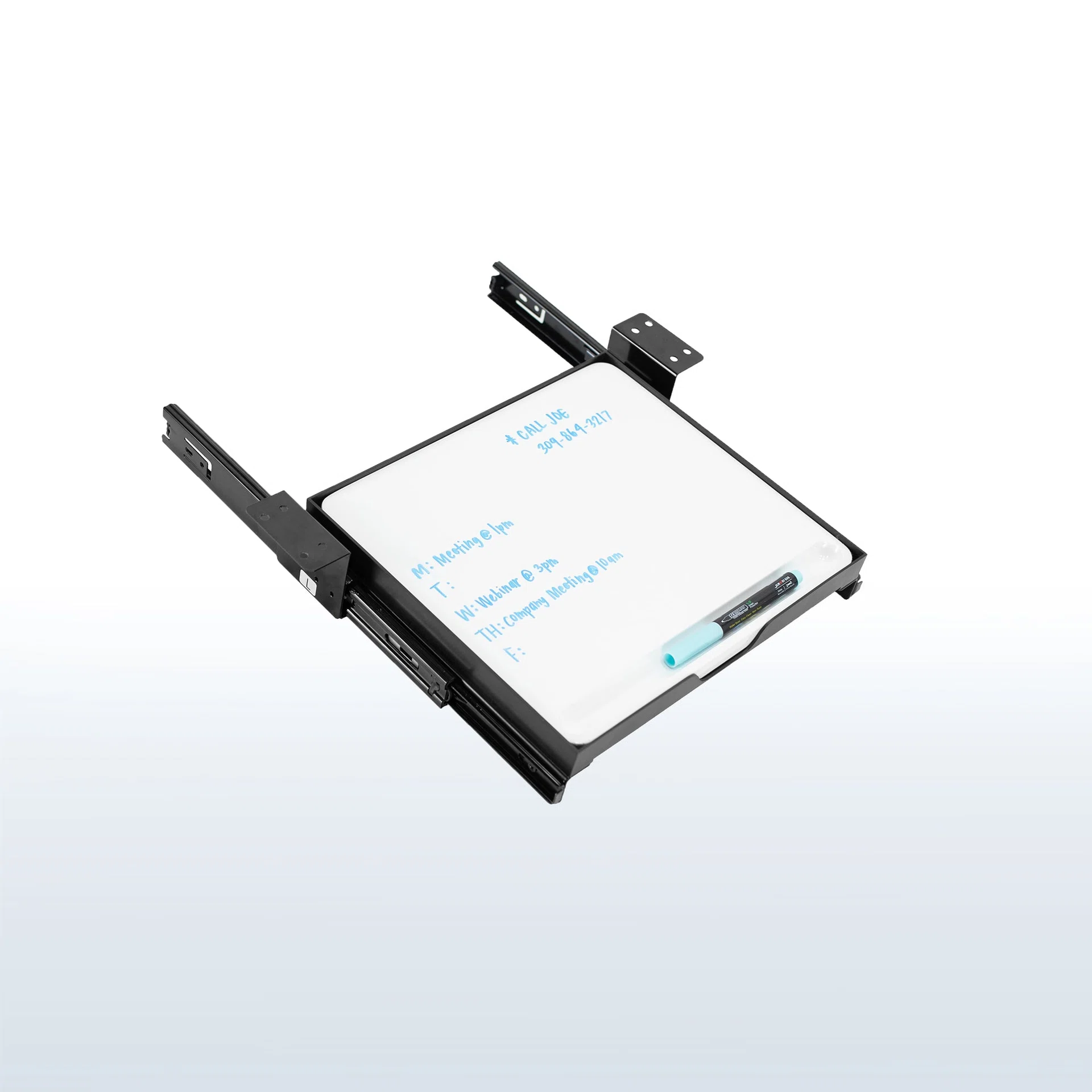Under Desk Whiteboard Slider Tray