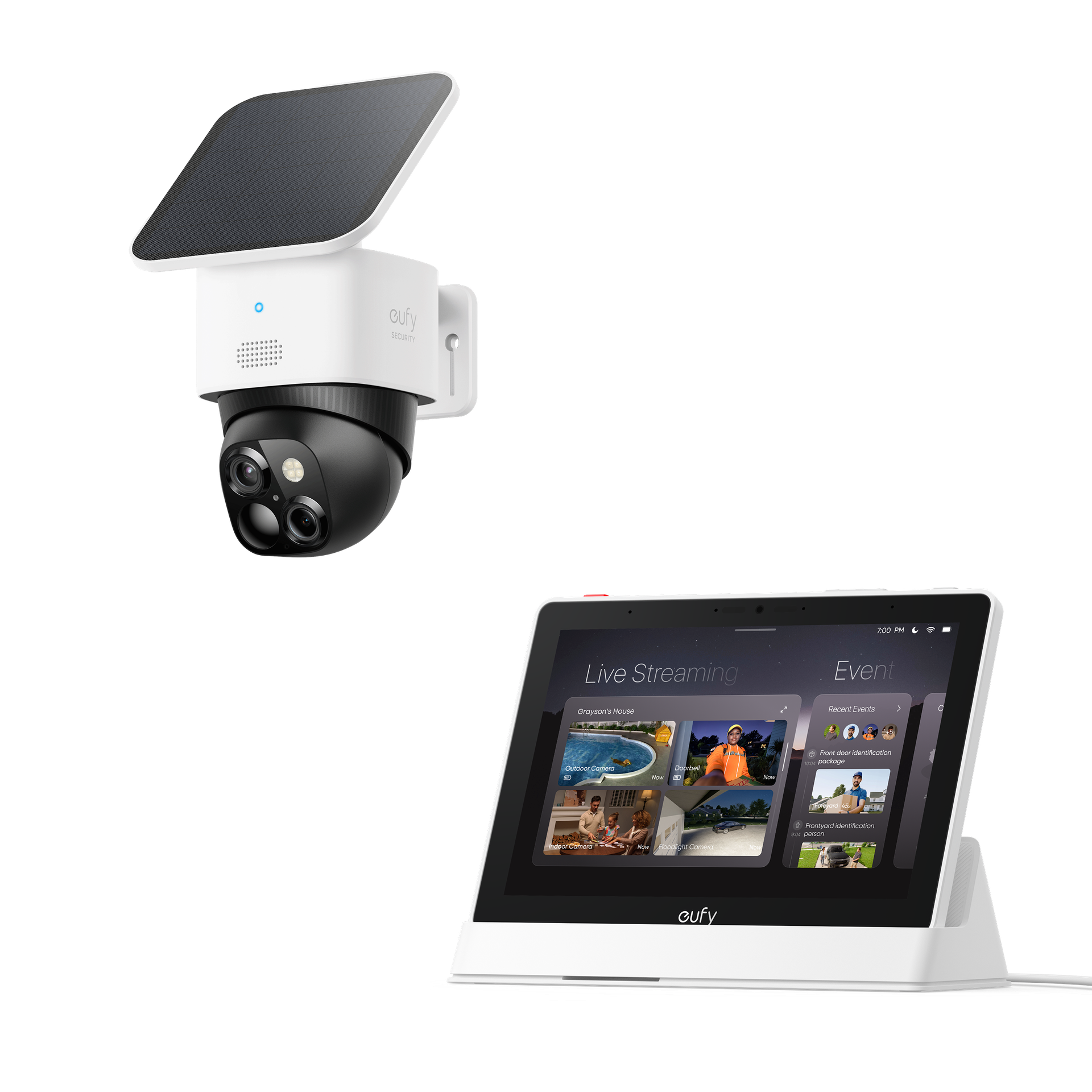 eufy Smart Display E10 + SoloCam S340