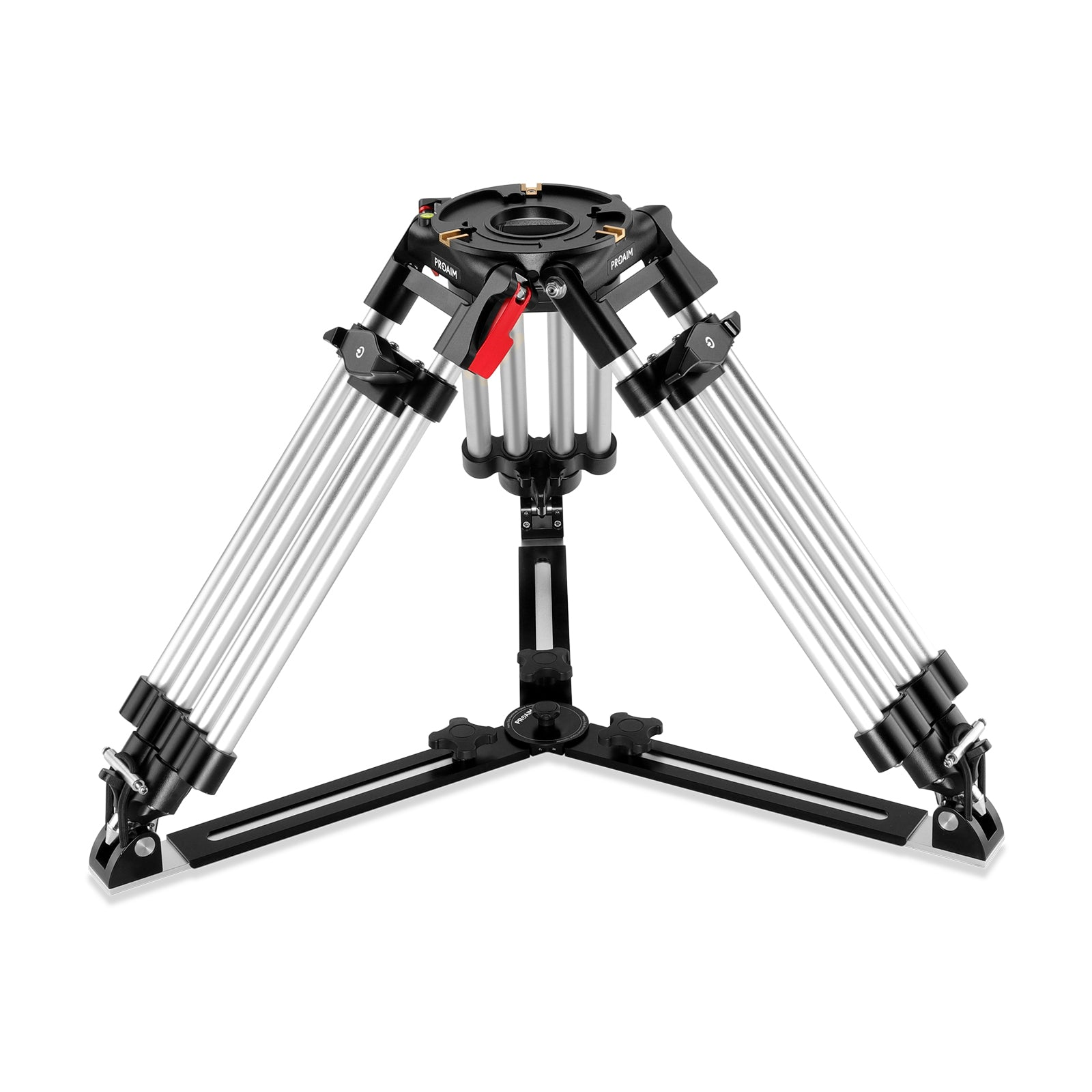 HD Mitchell Baby Camera Tripod Stand w Lever-Friction with Aluminum Spreader | Payload - 200kg / 440lb