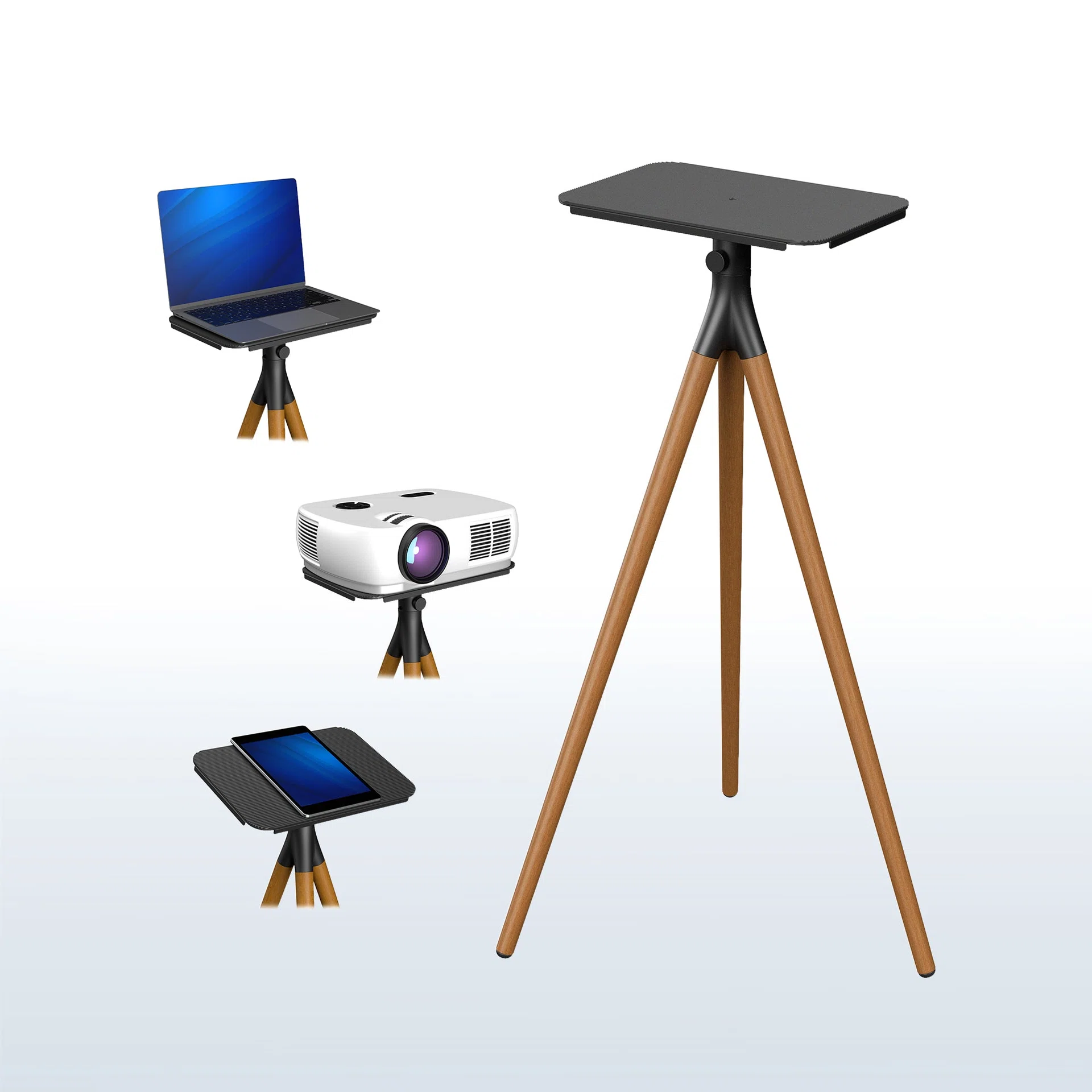 Dark Walnut Easel Studio Projector Stand
