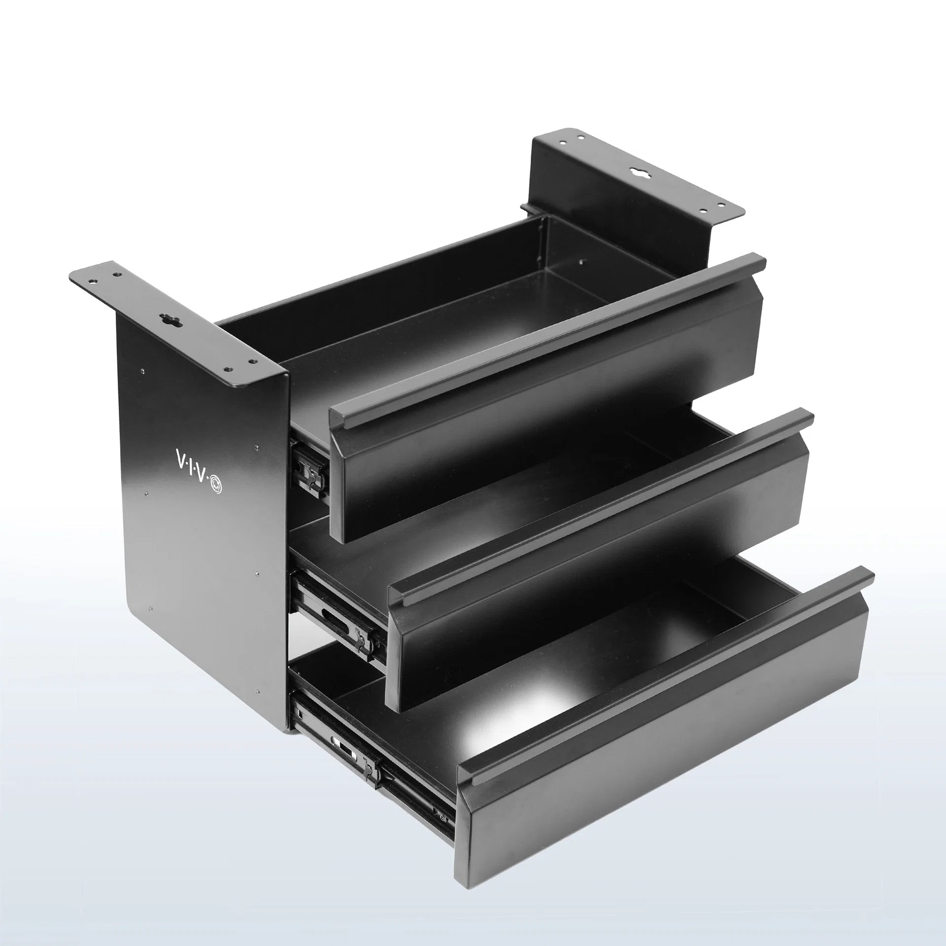 VIVO Pull Out 16" 3 Level Under Desk Drawer — Pull Out 16" 3 Level Under Desk Drawer — Product view