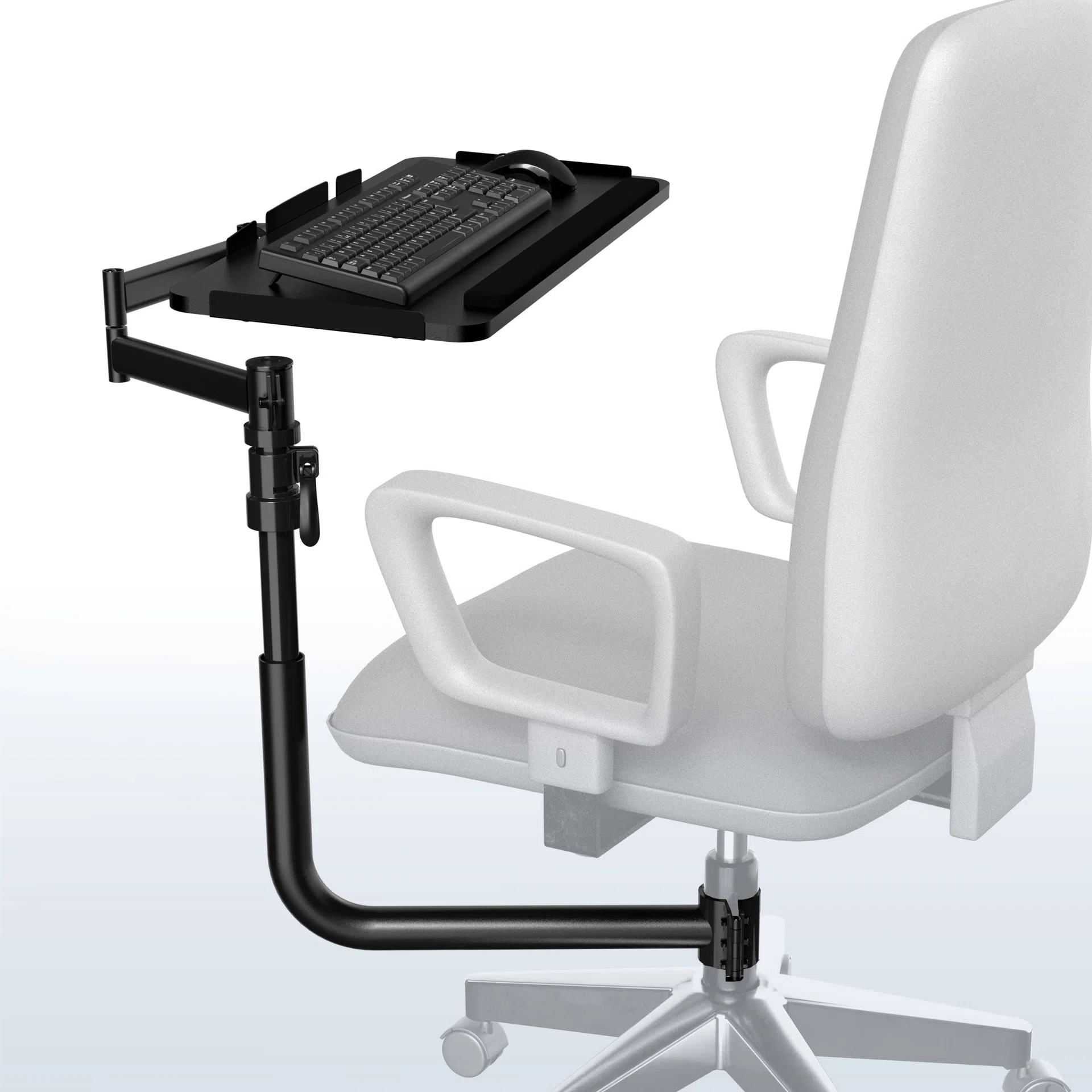 Office Chair Mounted Premium Keyboard Tray