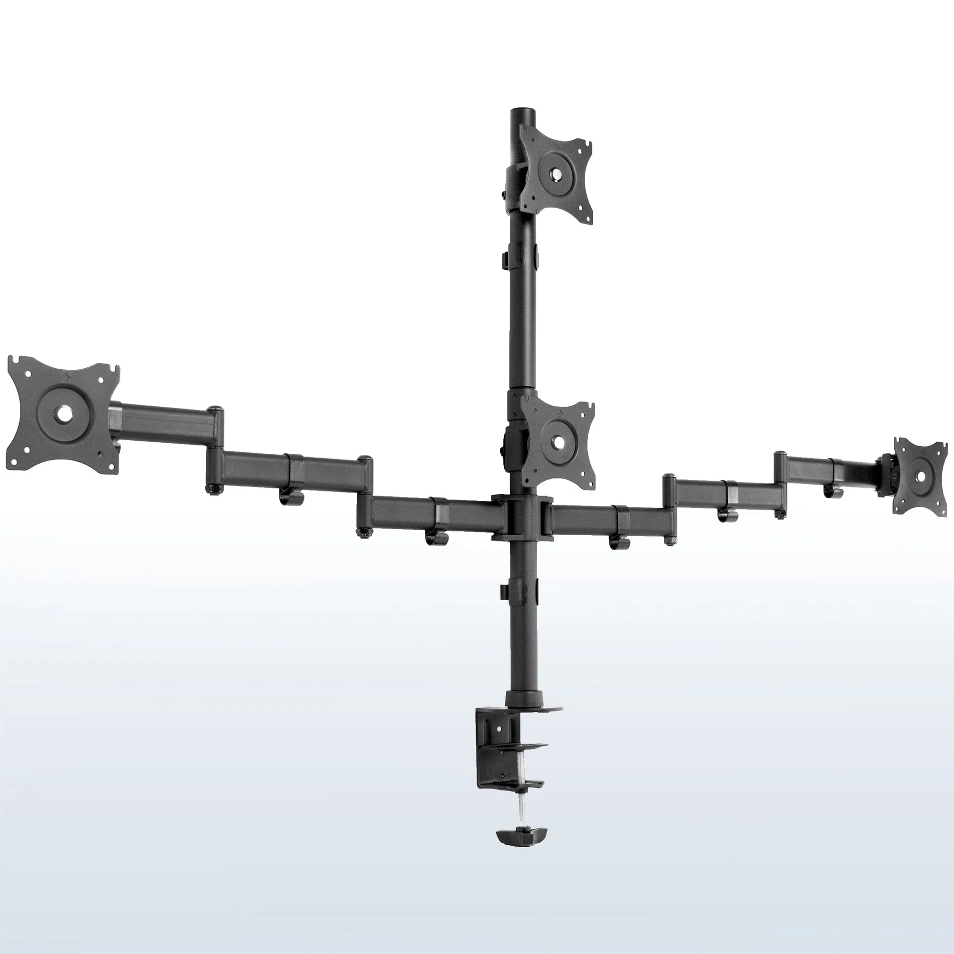 Quad Monitor Desk Mount - 13” to 24" Screens