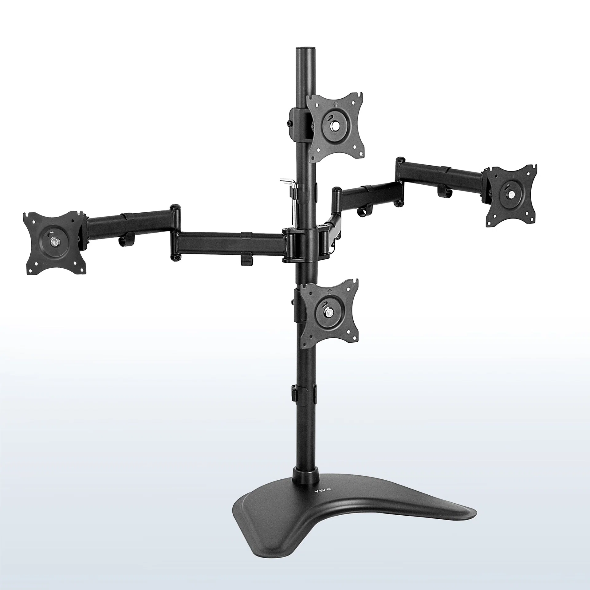 Quad Monitor Desk Stand - 13" to 27" Screens