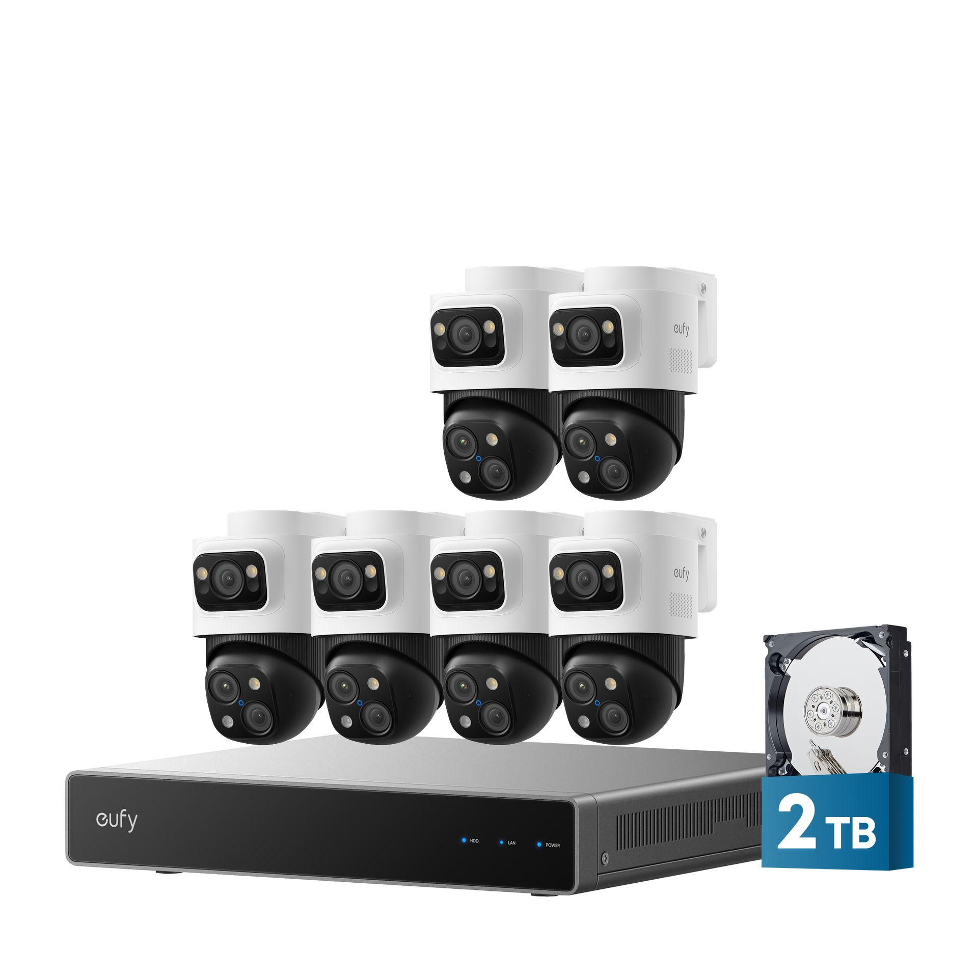 eufy 6-Cam Kit PoE NVR Security System S4 Max