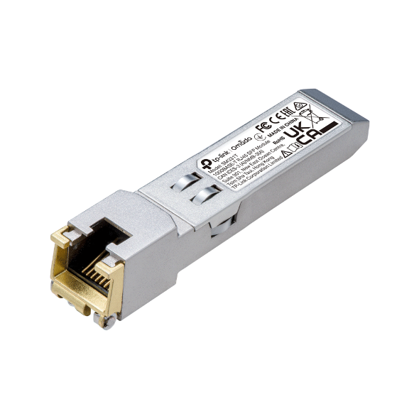Omada 1000BASE-T RJ45 SFP Module,Up to 100 m Distance (Cat5e or above), SM331T