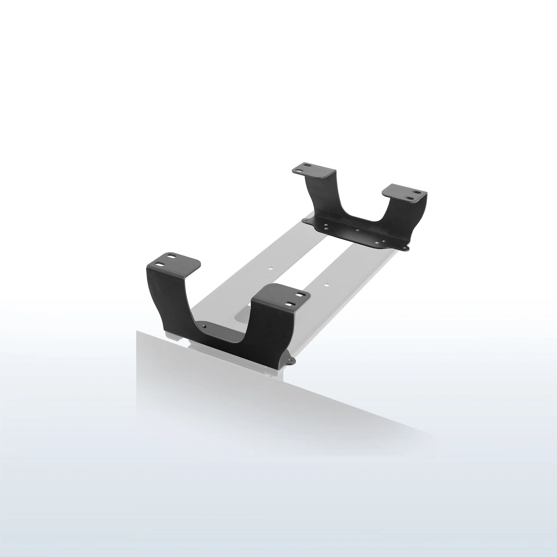 Dual Spacer Brackets for Under Desk Keyboard Tray