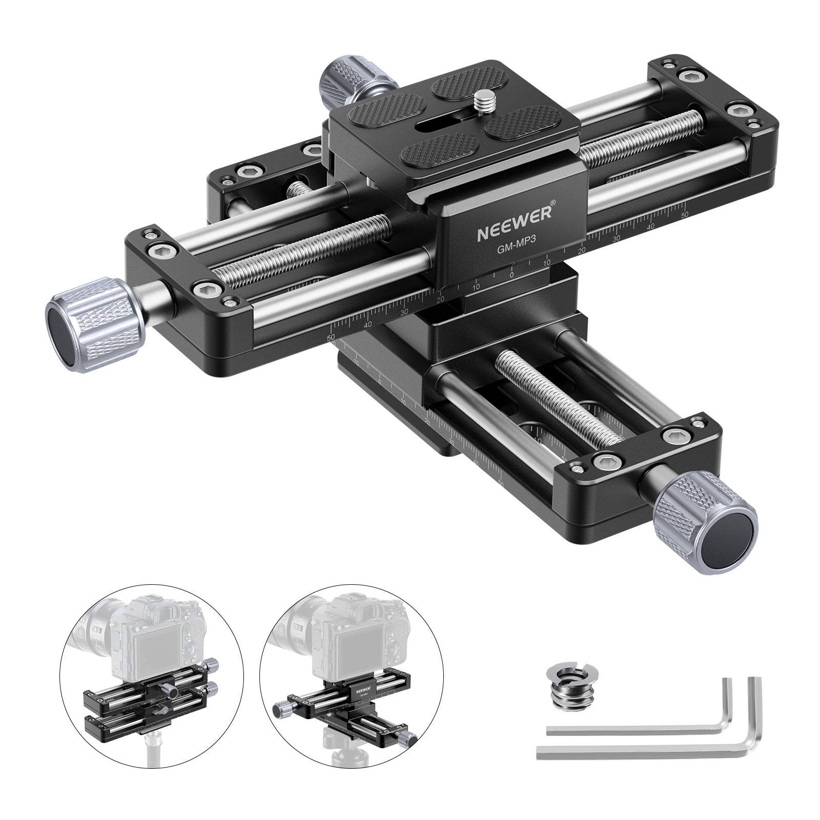 GM-MP3 4 Axis Macro Focusing Rail