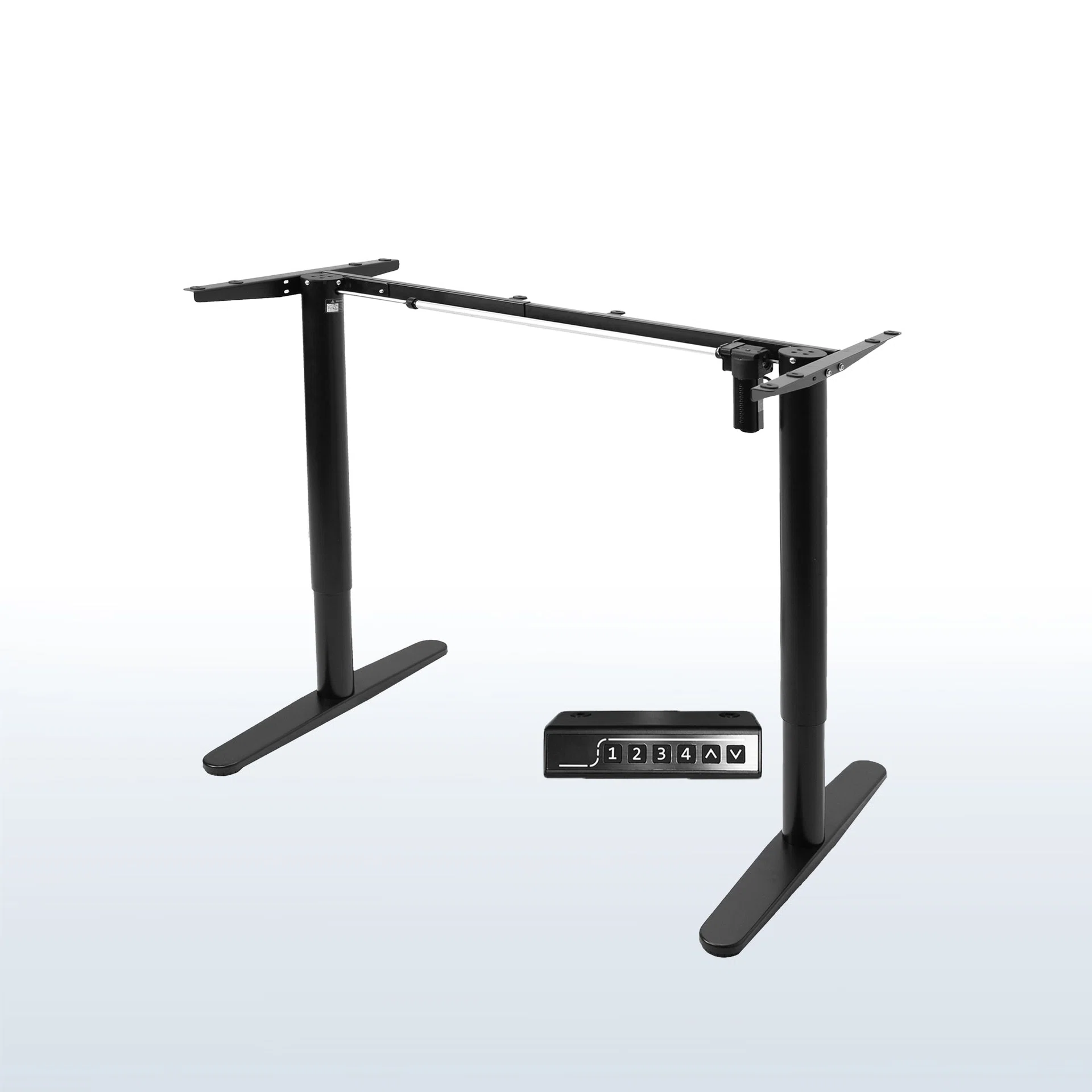 Compact Electric Single Motor Desk Frame with Memory Controller