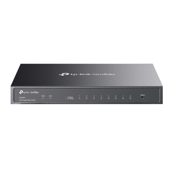 Omada 8-Port Gigabit Smart Switch including  1 PoE-IN Port, SG2008