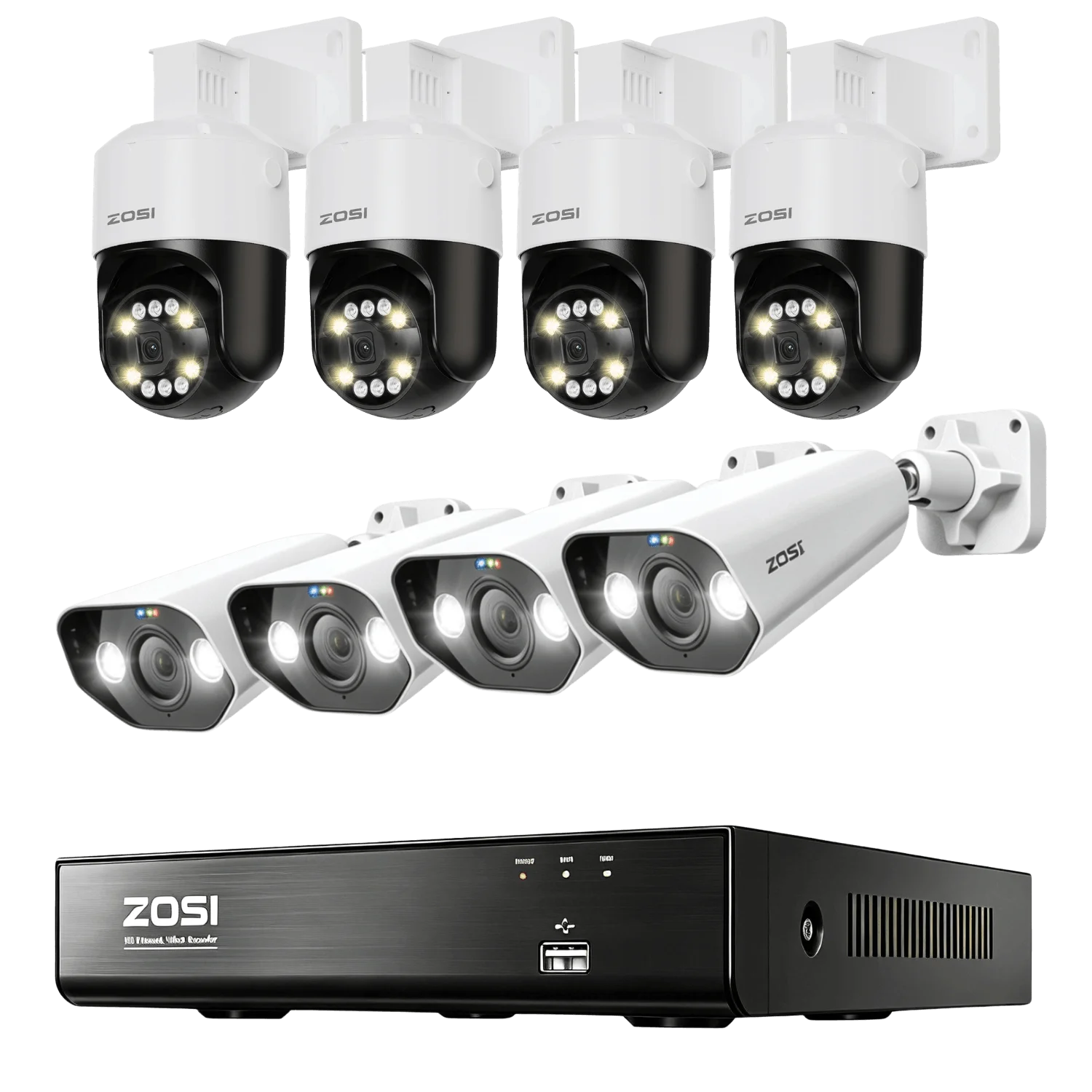 Security systems product — 8HN-1828AW4-20+4PC-2968W-C