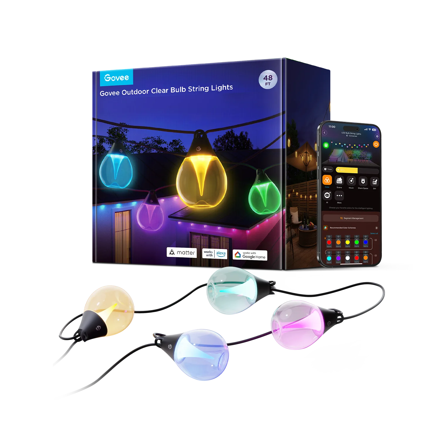 Govee Outdoor Clear Bulb String Lights