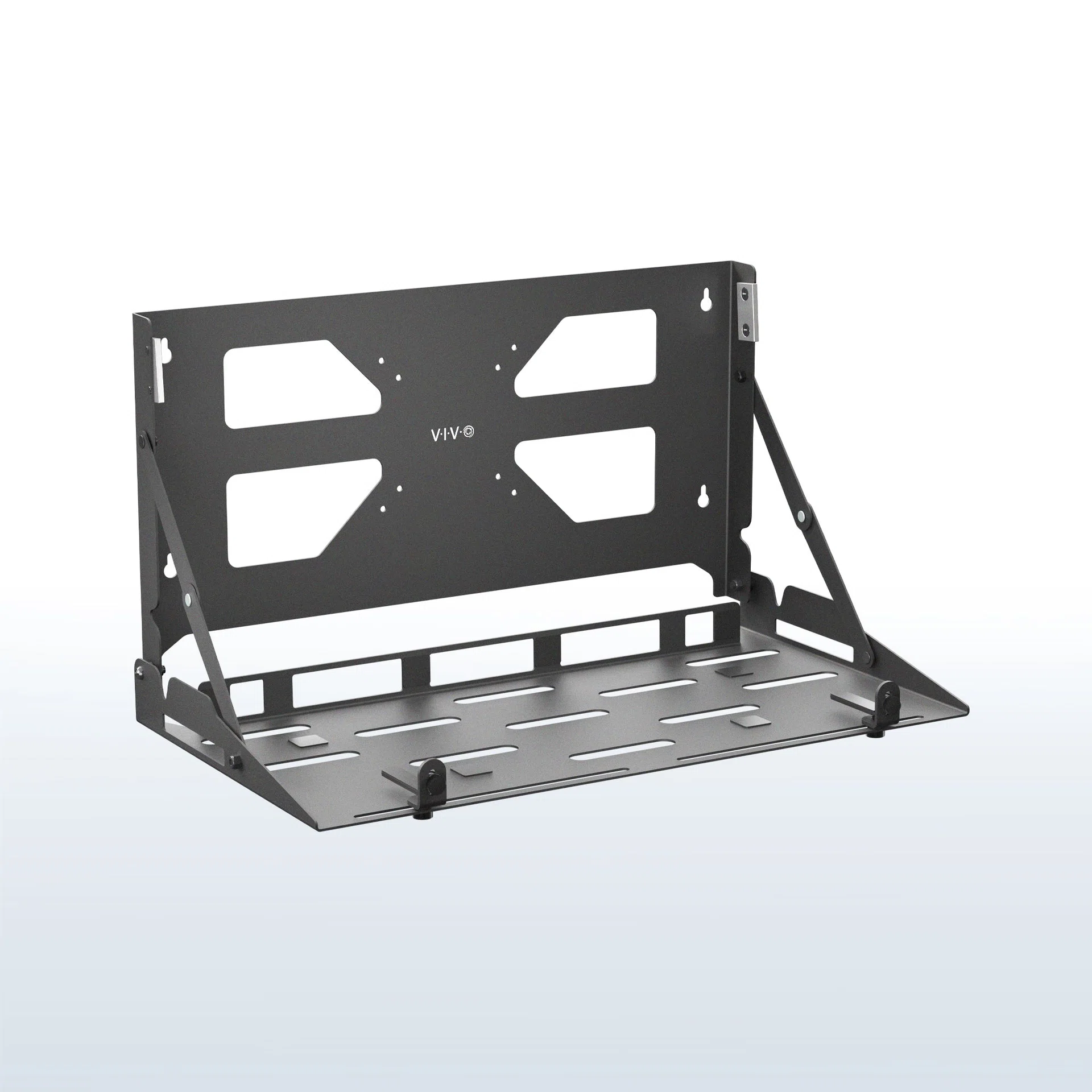 VIVO Wall Mounted / VESA Mounted Flip Down Laptop Holder — Wall Mounted / VESA Mounted Flip Down Laptop Holder — Product view