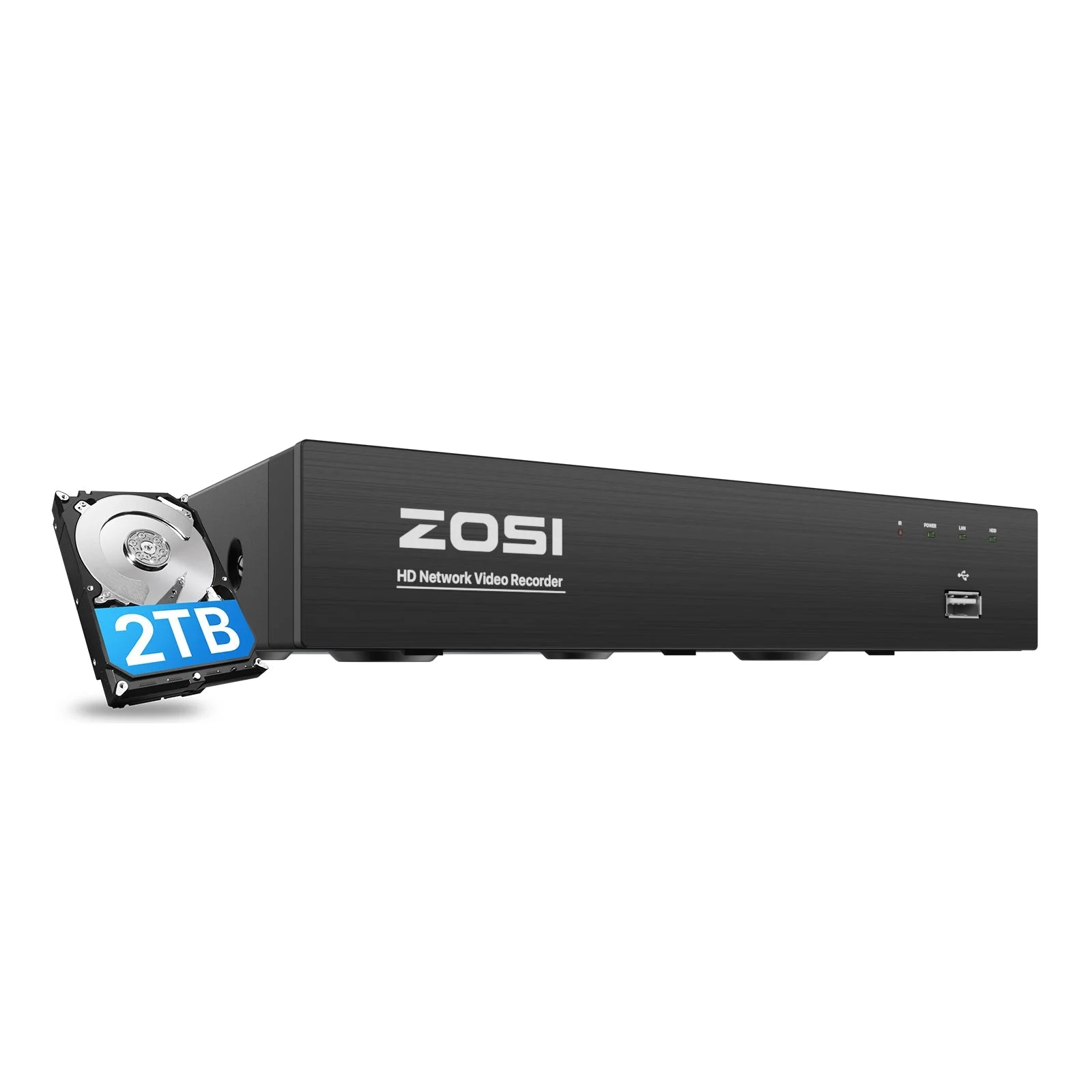 [Pre sale]4K 8 Channel Network Video Recorder PoE NVR + 2TB Hard Drive(ZR08HQ/ZR08HN)