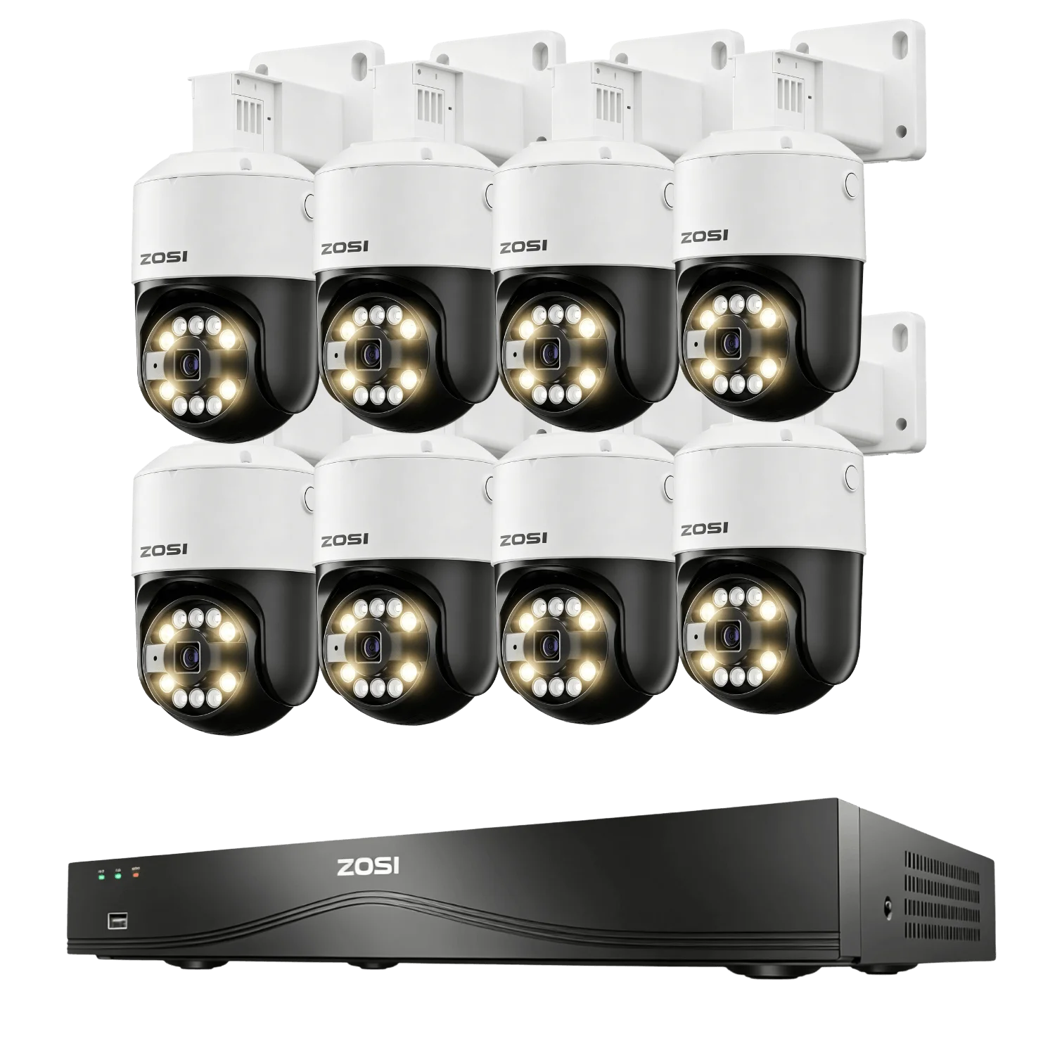 Security systems product — 1PR-168B4-US-V2+1PC-2968HW-US*8