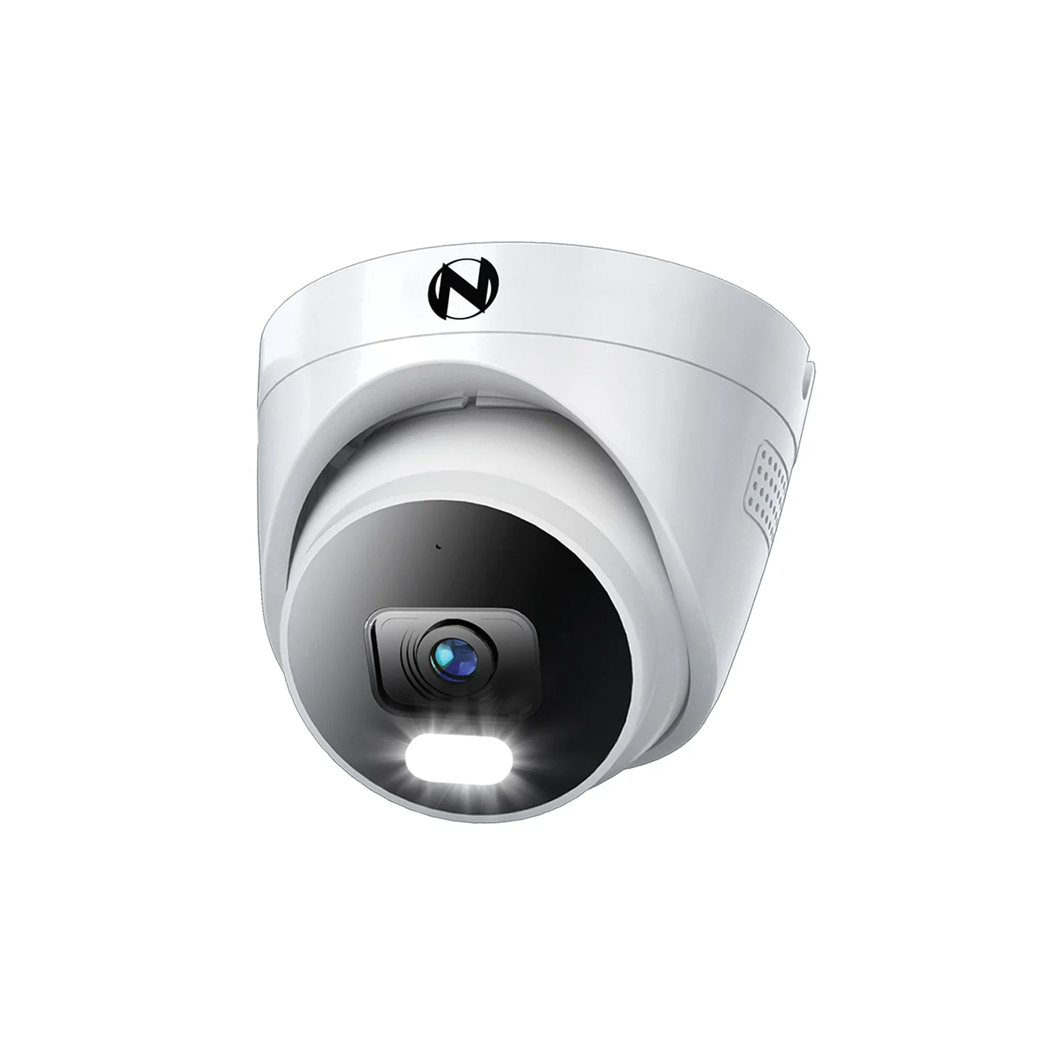 Add On Wired IP 4K Deterrence Dome Camera with 2-Way Audio - White