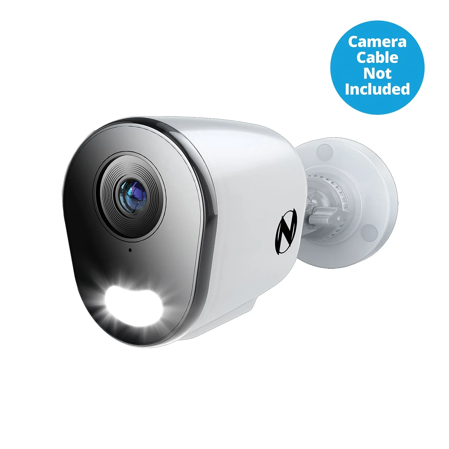 Add On Wired IP 4K Deterrence Camera with 2-Way Audio - White - Camera Cable Not Included