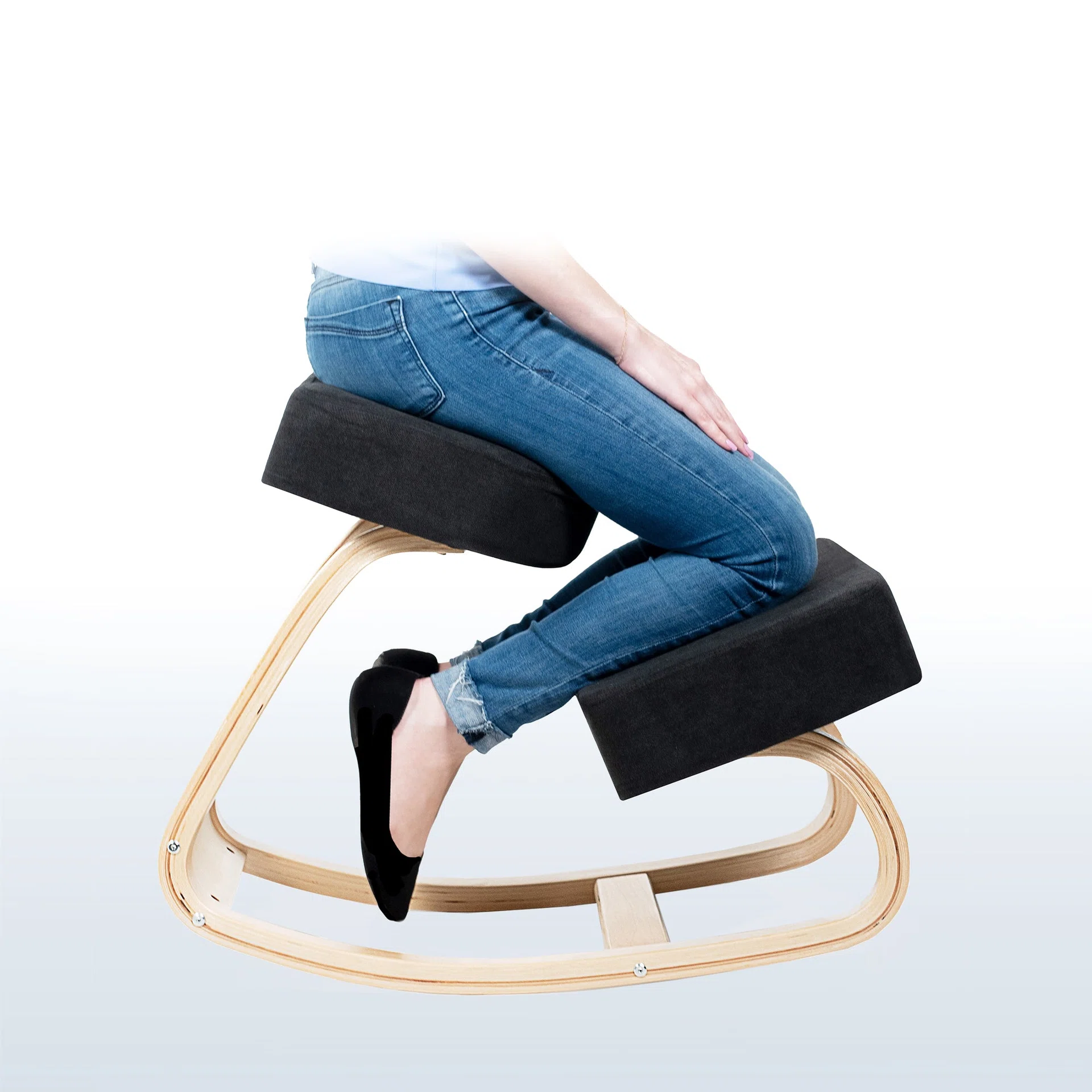 Wooden Rocking Kneeling Chair