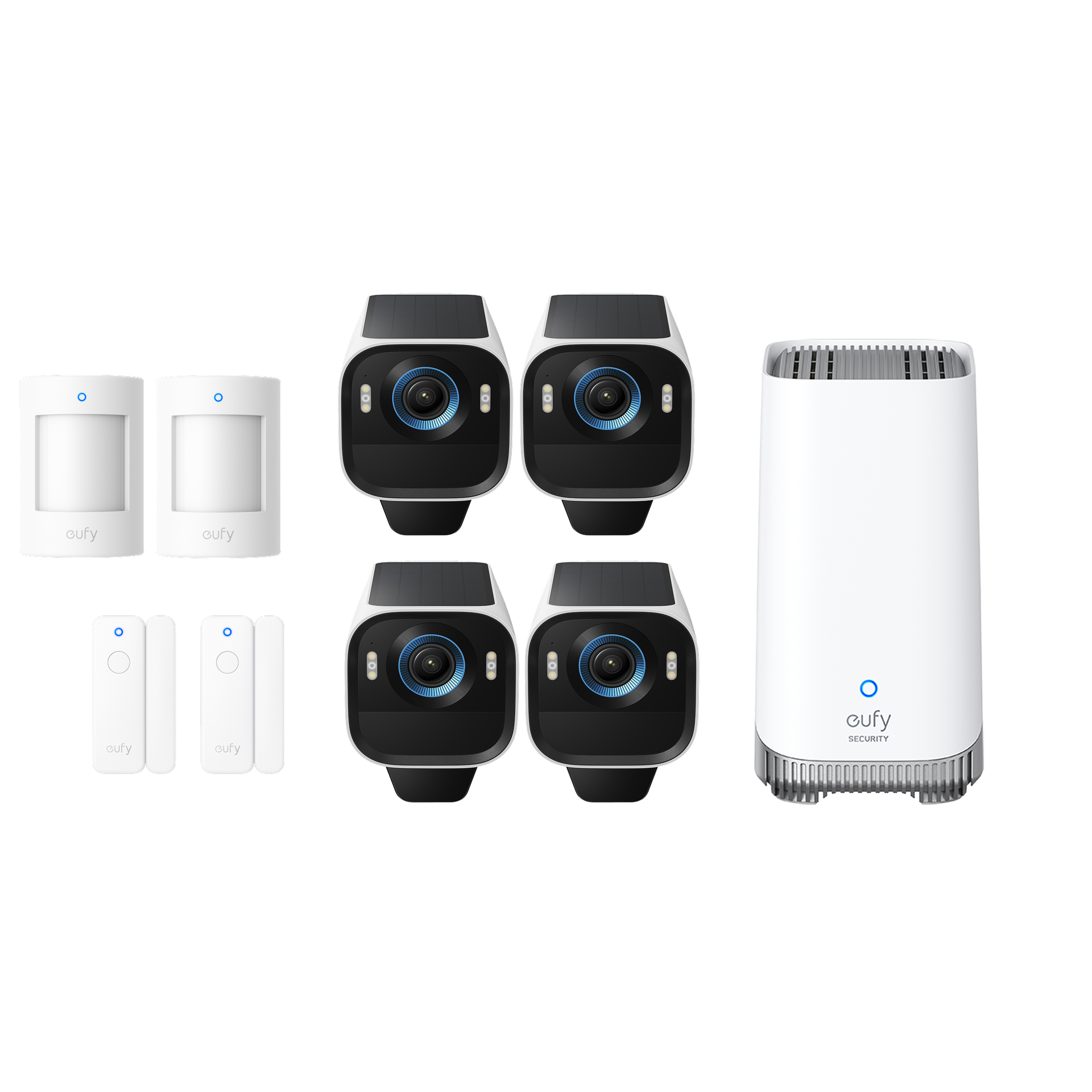 eufyCam S3 Pro (4-Cam Kit) with Alarm System + HomeBase™ S380