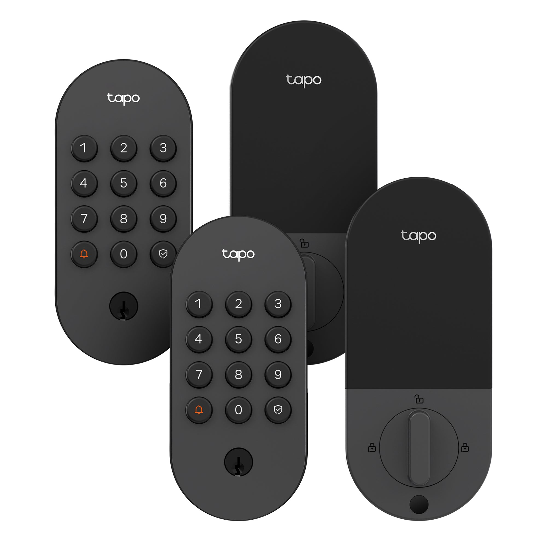 Keyless Smart Wi-Fi Deadbolt Door Lock, Tapo DL100 2-Pack