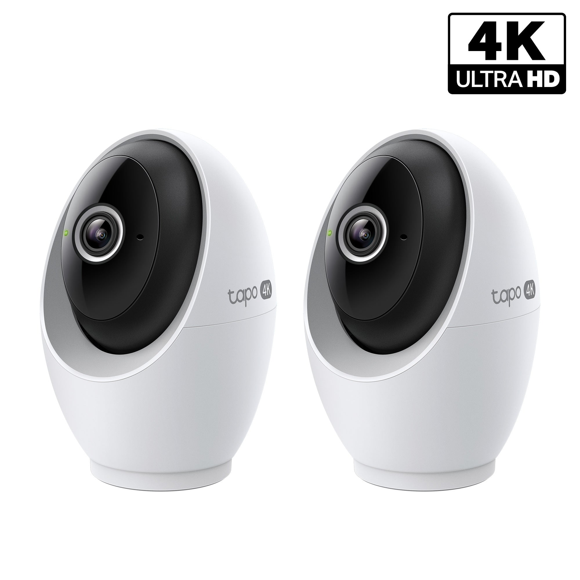 TP-Link 4K Ultra HD Pan/Tilt Dual-Band WiFi Indoor Security Camera, Tapo C260 RoomCam 2-Pack — Product view