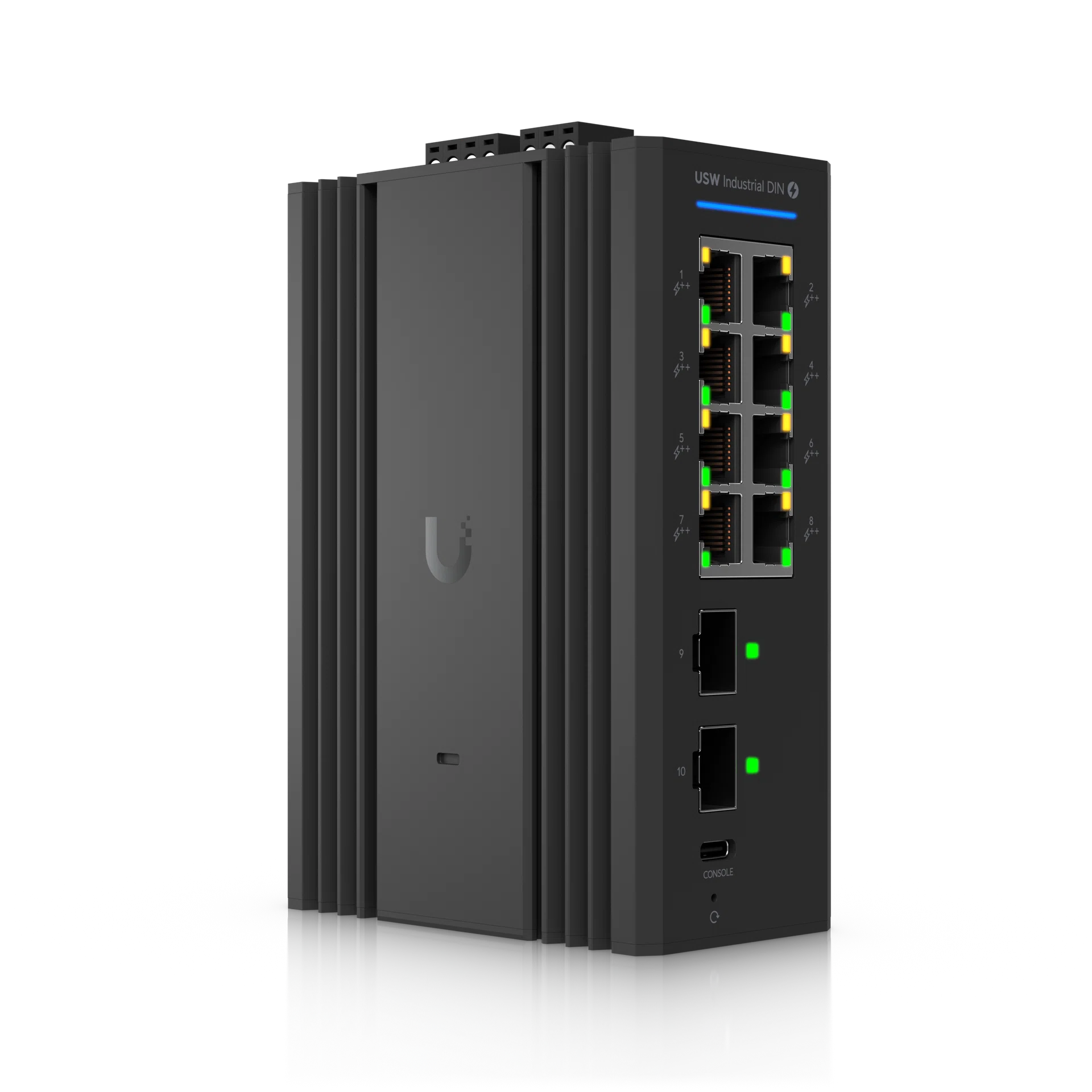 Switch Industrial DIN 8 PoE