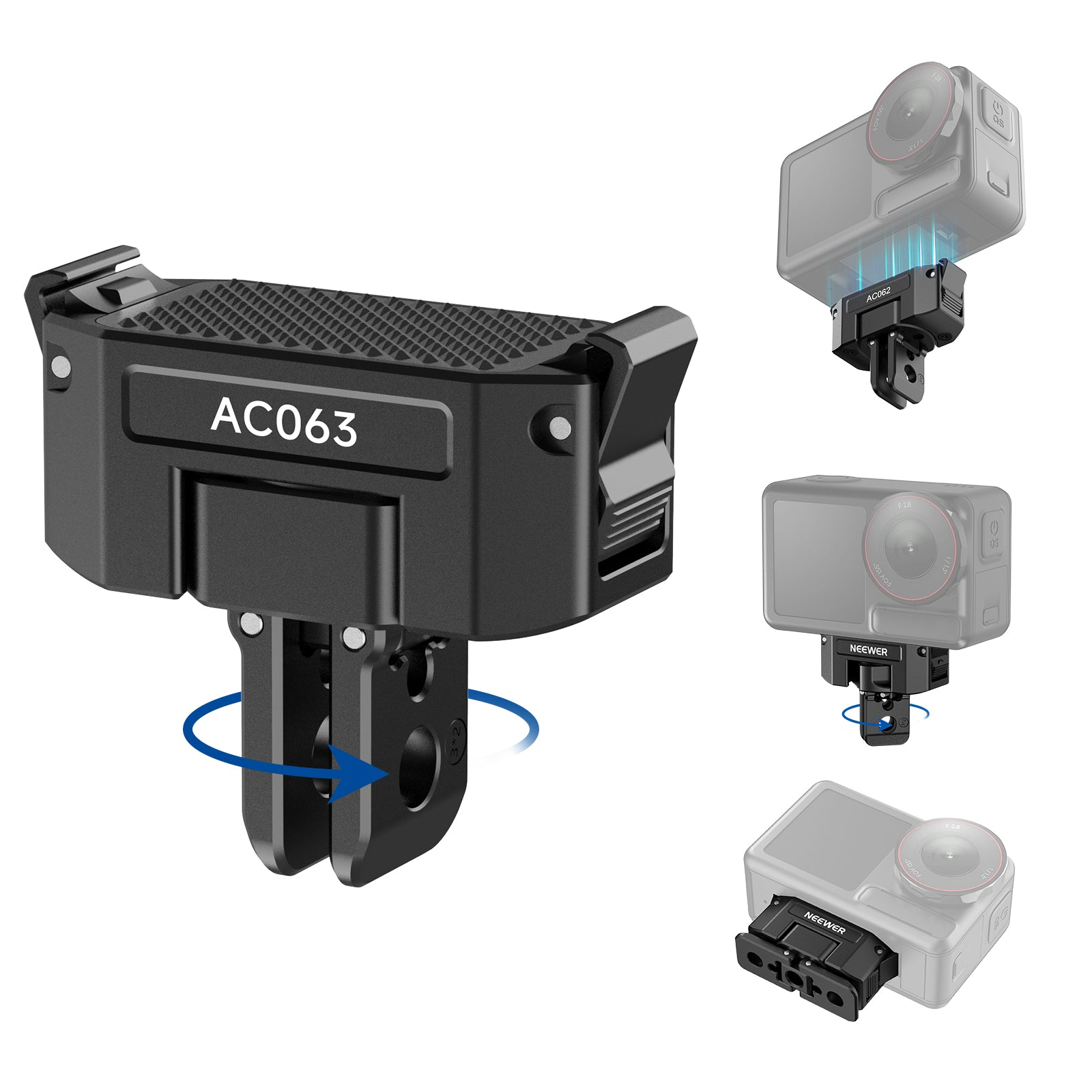 AC063 Auto Alignment Mount For DJI Osmo 360/Action 5 Pro/4/3