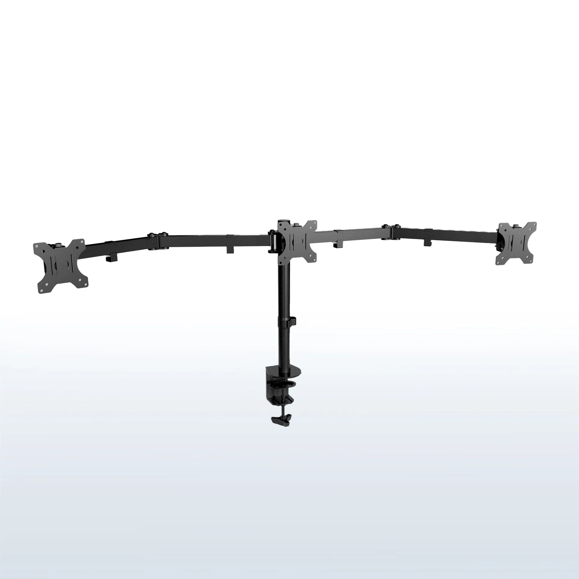 Triple Monitor Desk Mount - 13” to 24" Screens