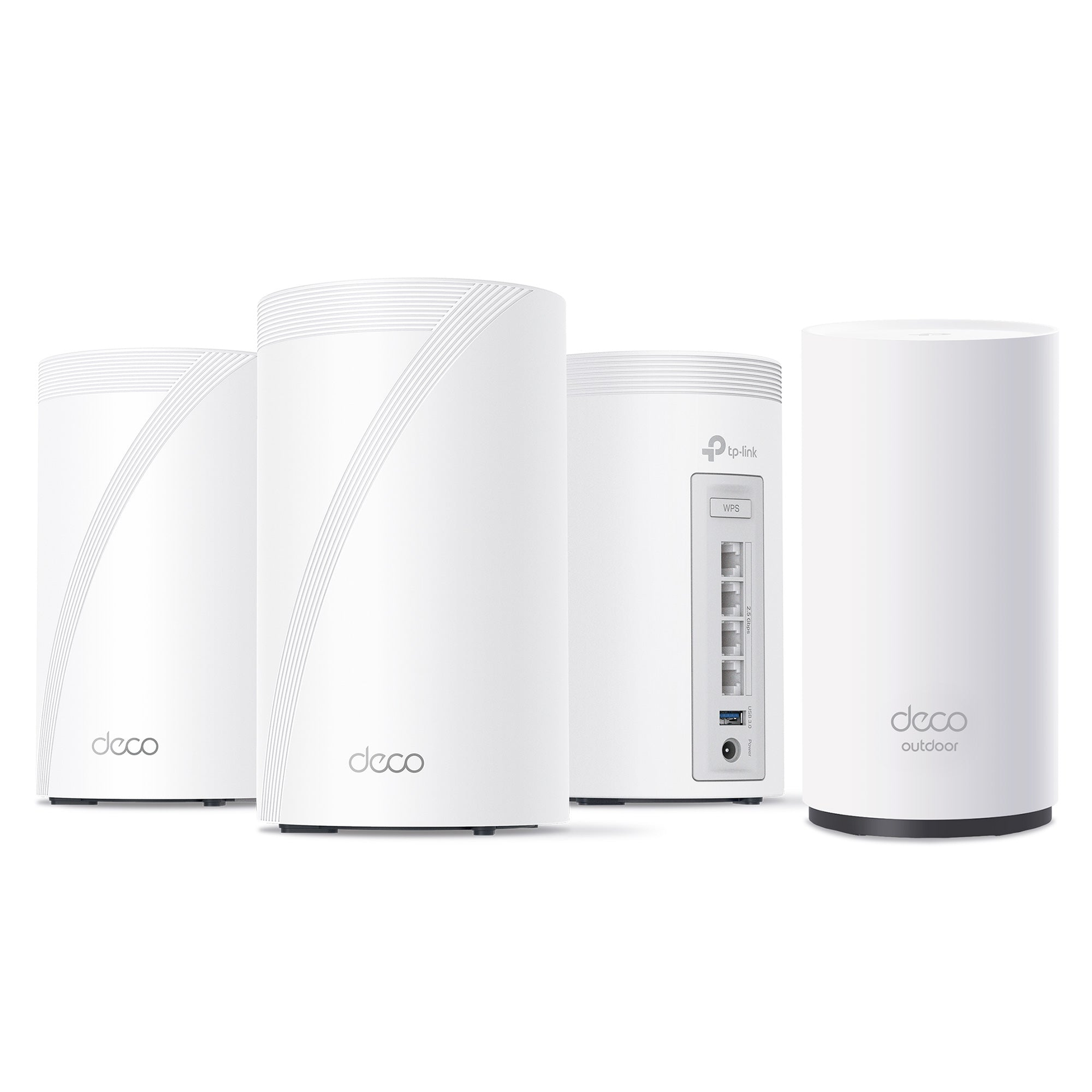 Deco 7 Pro Outdoor Wi-Fi 7 Mesh System Bundle, Deco BE63 3-pack BE10000 & BE25-Outdoor