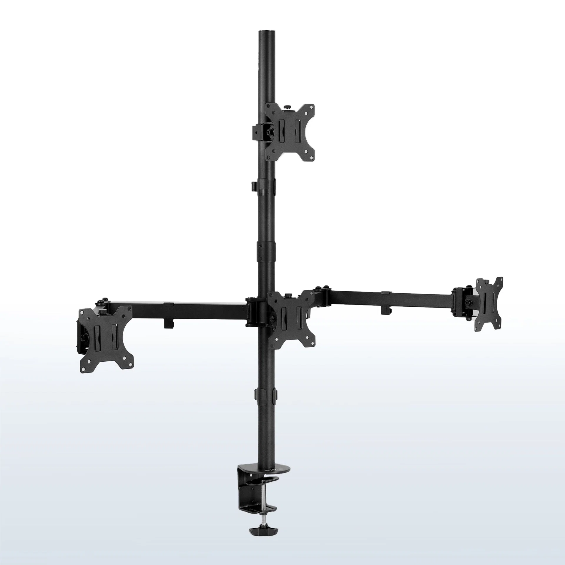 Quad Monitor Desk Mount - 13” to 24” Screens
