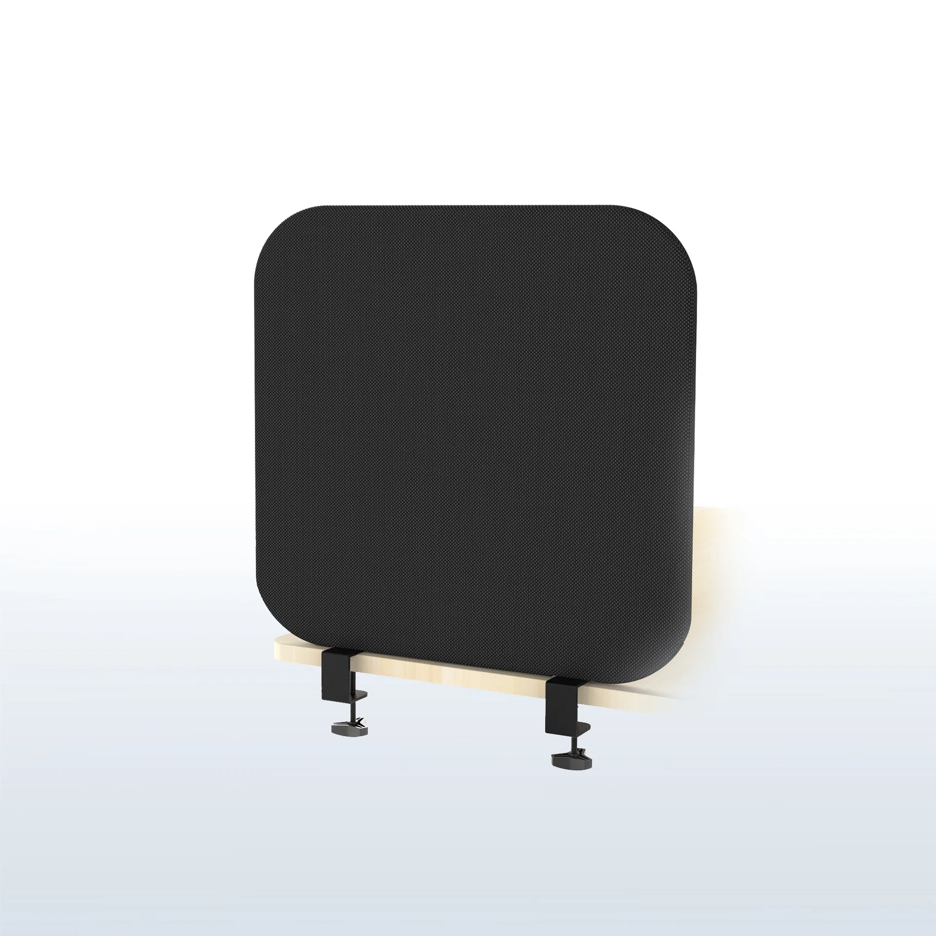 VIVO Clamp-On Stretched Fabric Desk Privacy Panel — 24" x 24" — Product view