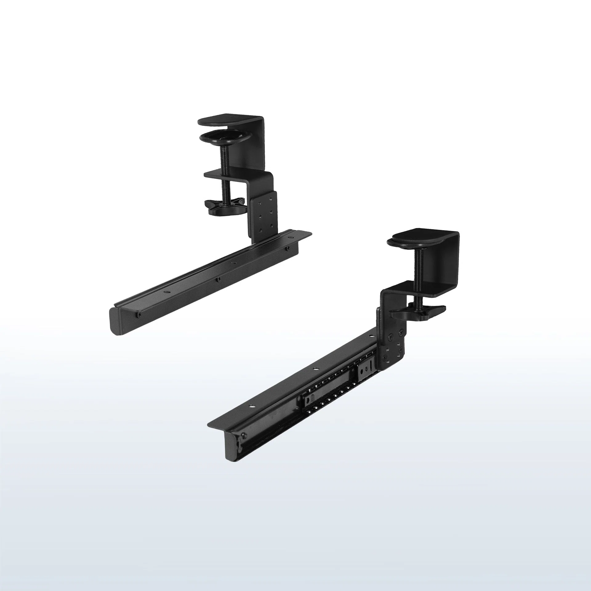 VIVO Height Adjustable Clamp and Rail Set for Custom Wood Tray (2 Pack) — Height Adjustable Clamp and Rail Set for Custom Wood Tray (2 Pack) — Product view