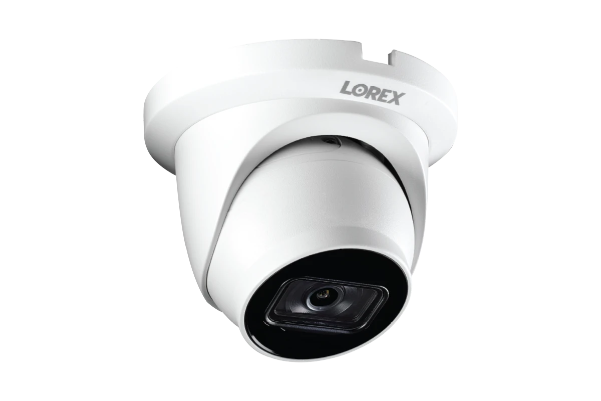 Lorex A14 4K IP Wired Dome Security Camera with Listen-In Audio and Smart Motion Detection White · Original White camera product view