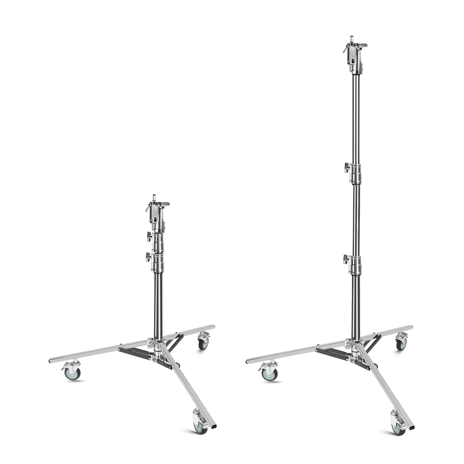 6.2’ Low Ninja Double Riser Rolling Stand for Lighting Fixtures & Grip Equipment